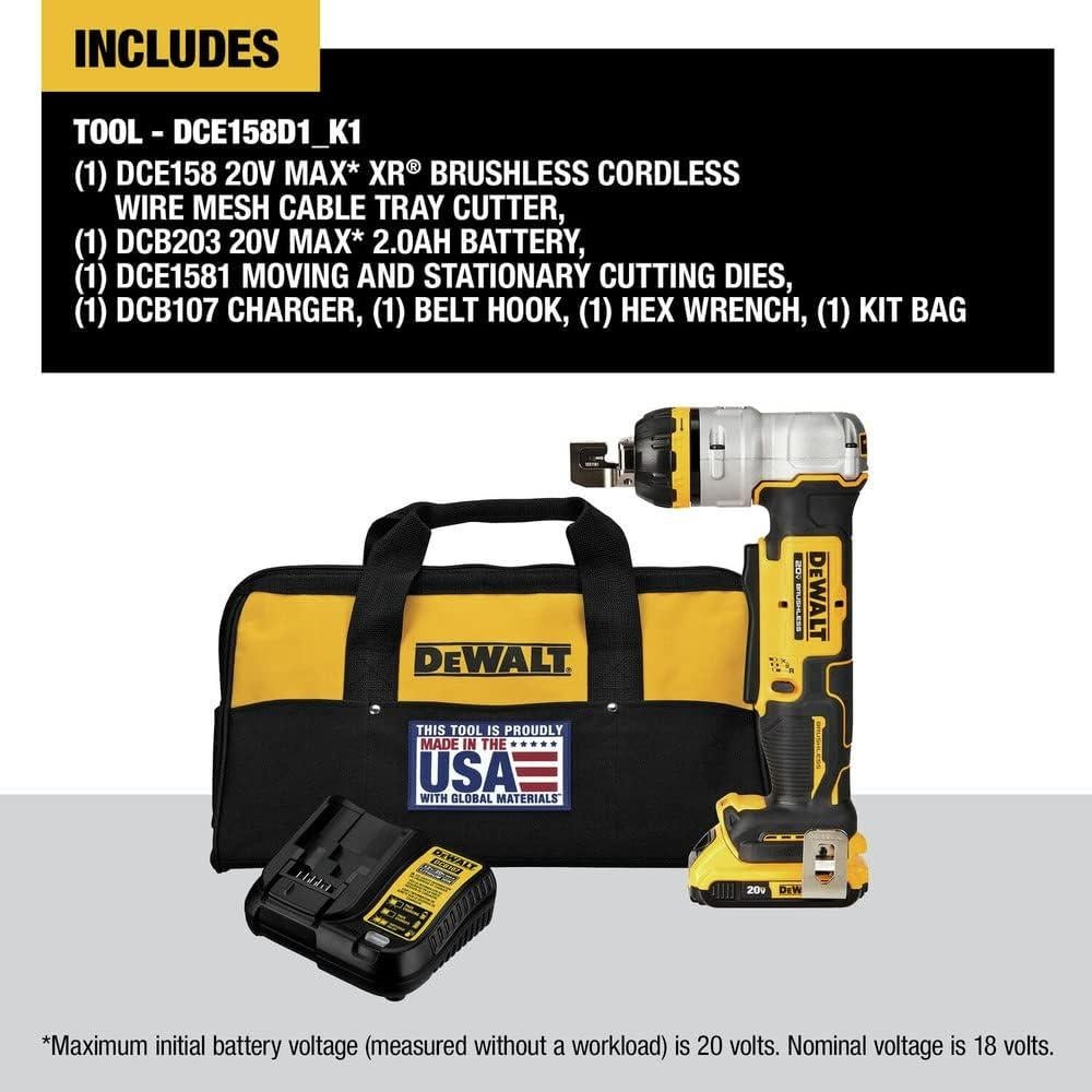 Cortador de Alambre Inalámbrico DEWALT 20V MAX XR DCE158D1