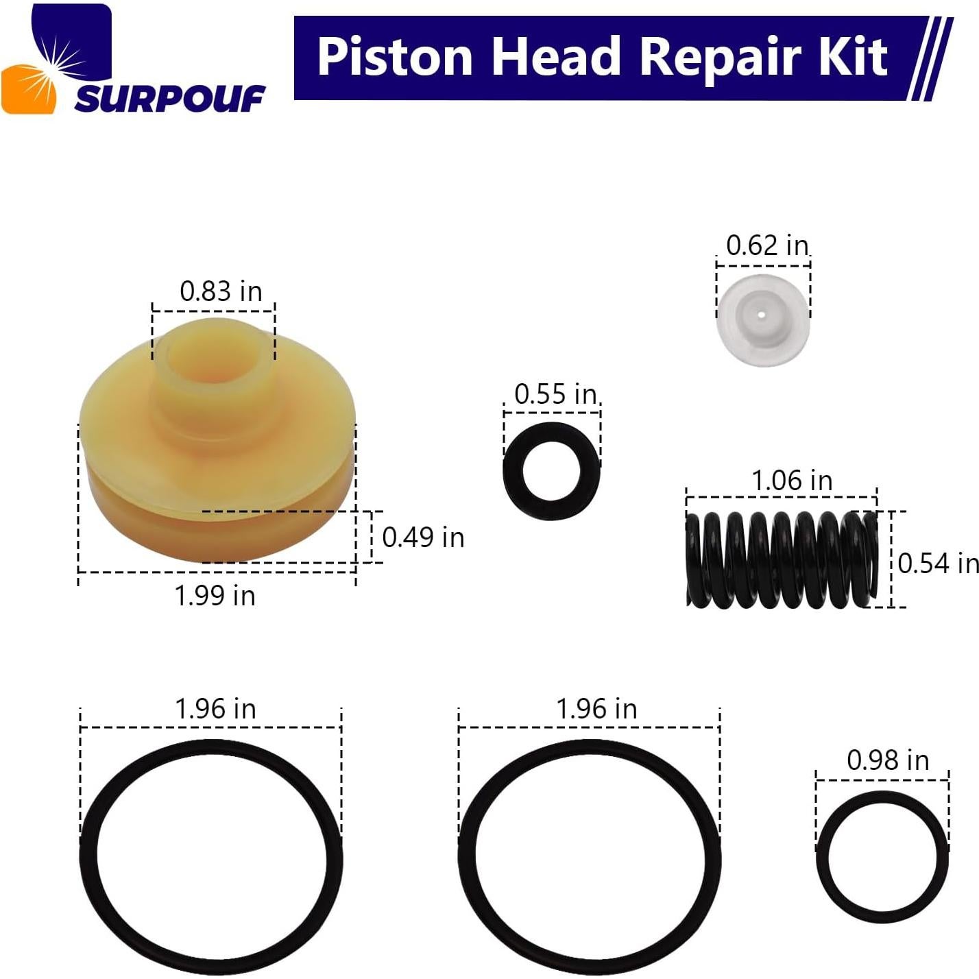 Kit de Reparación de Cabeza de Pistón SURPOUF para Clavadoras