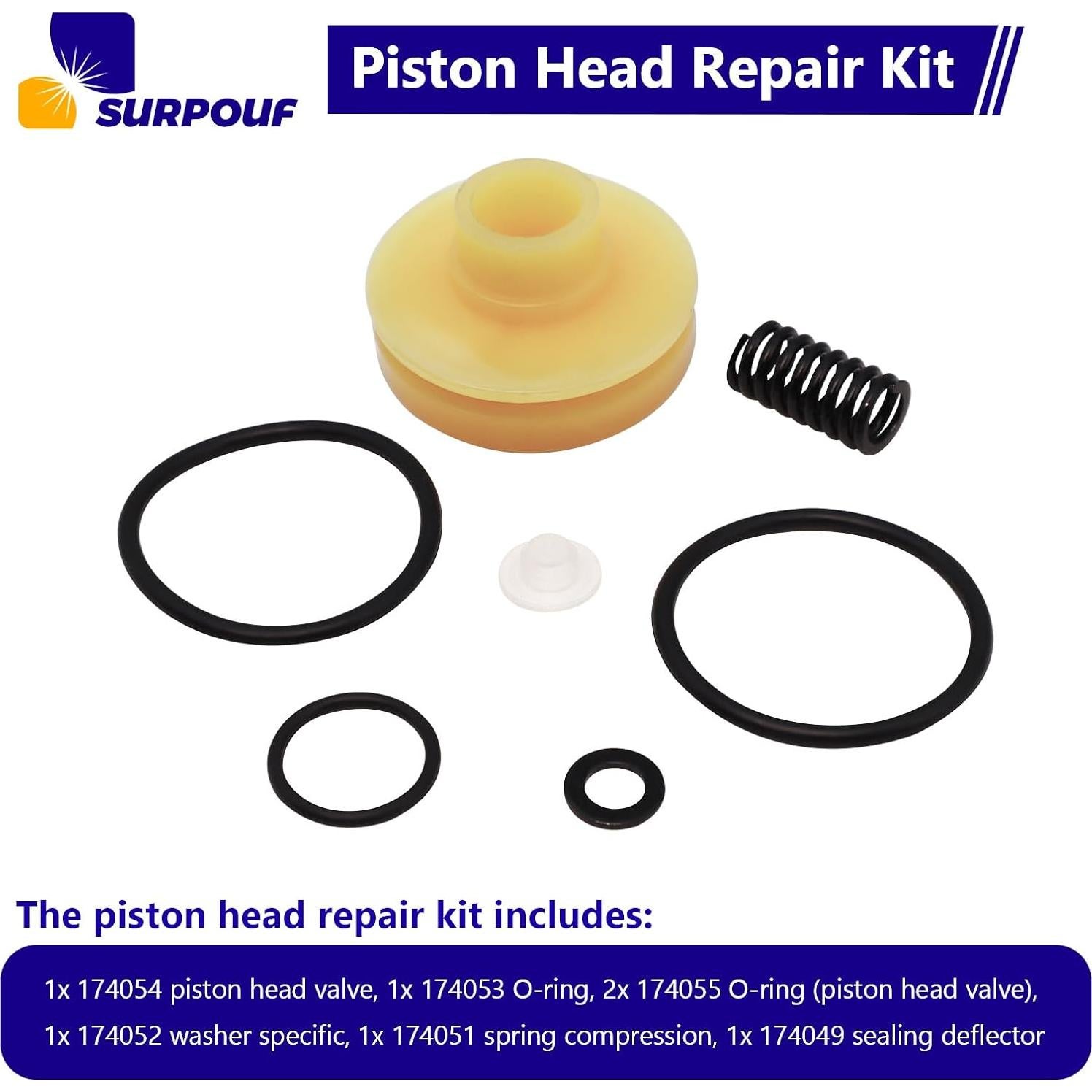 Kit de Reparación de Cabeza de Pistón SURPOUF para Clavadoras