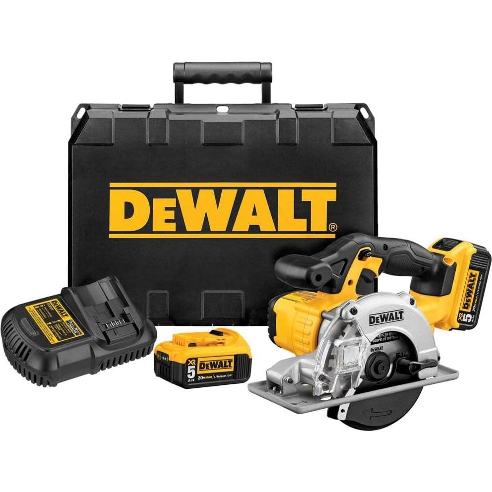 Sierra Circular Inalámbrica DEWALT DCS373P2 20V 5-1/2" Metal