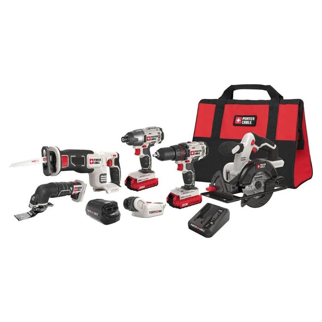 Kit de Herramientas Inalámbricas PORTER-CABLE 20V - 6 Piezas