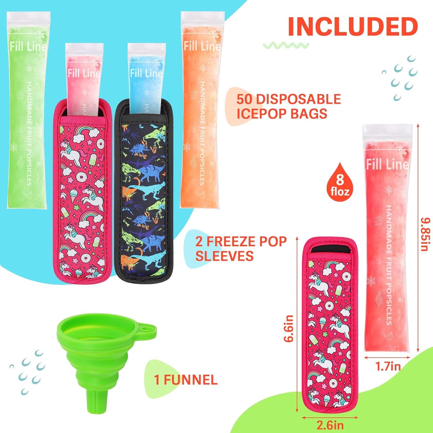 50 Bolsas Molde Paletas Amintiri + 2 Soportes Neopreno