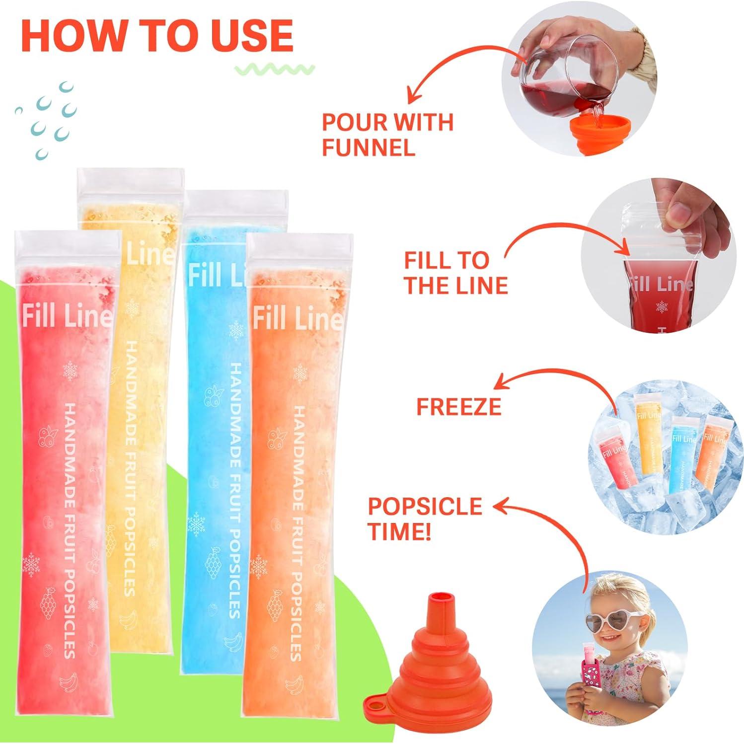 50 Bolsas Molde Paletas Amintiri + 2 Soportes Neopreno