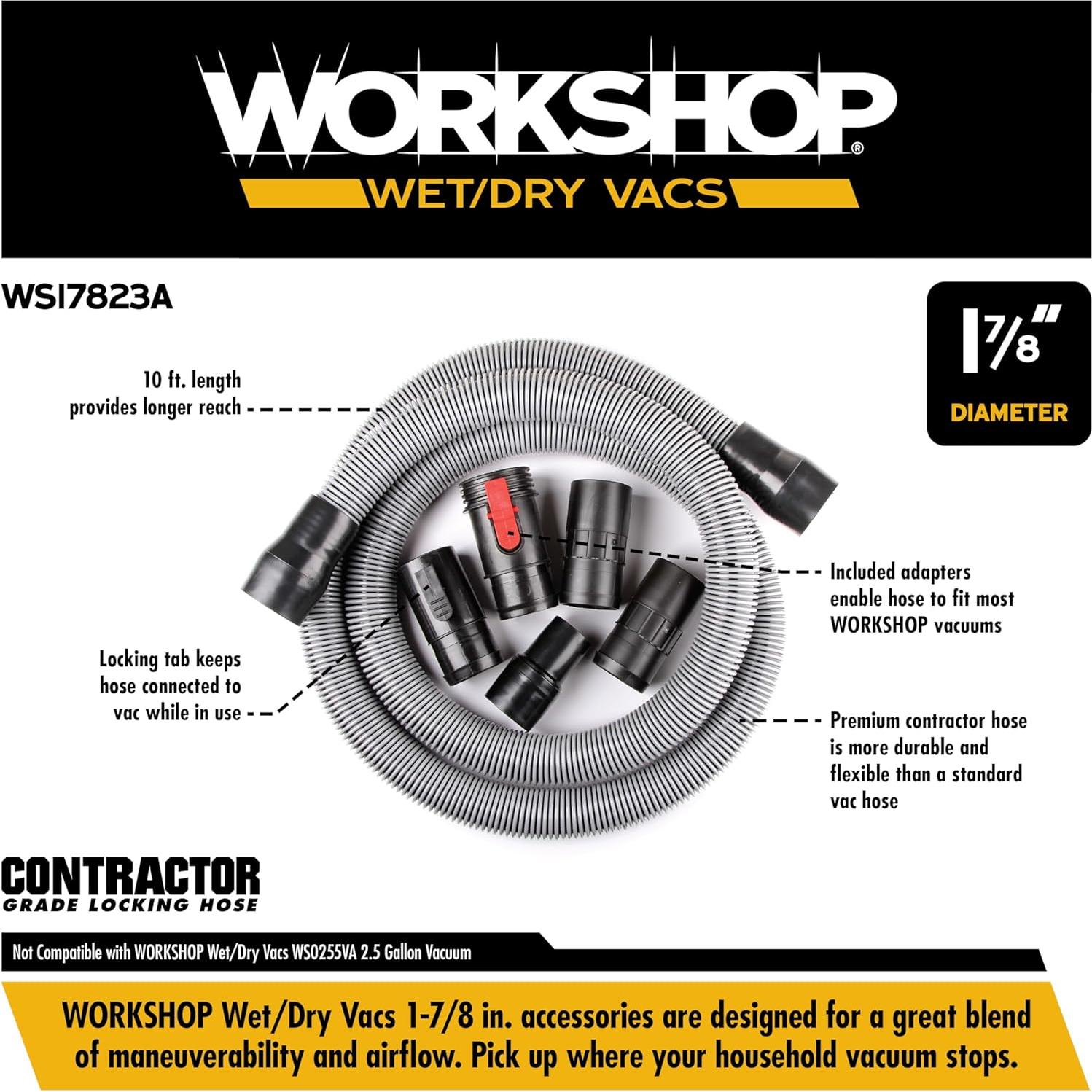 Manguera Premium Workshop 1-7/8" x 4.57m para Aspiradora