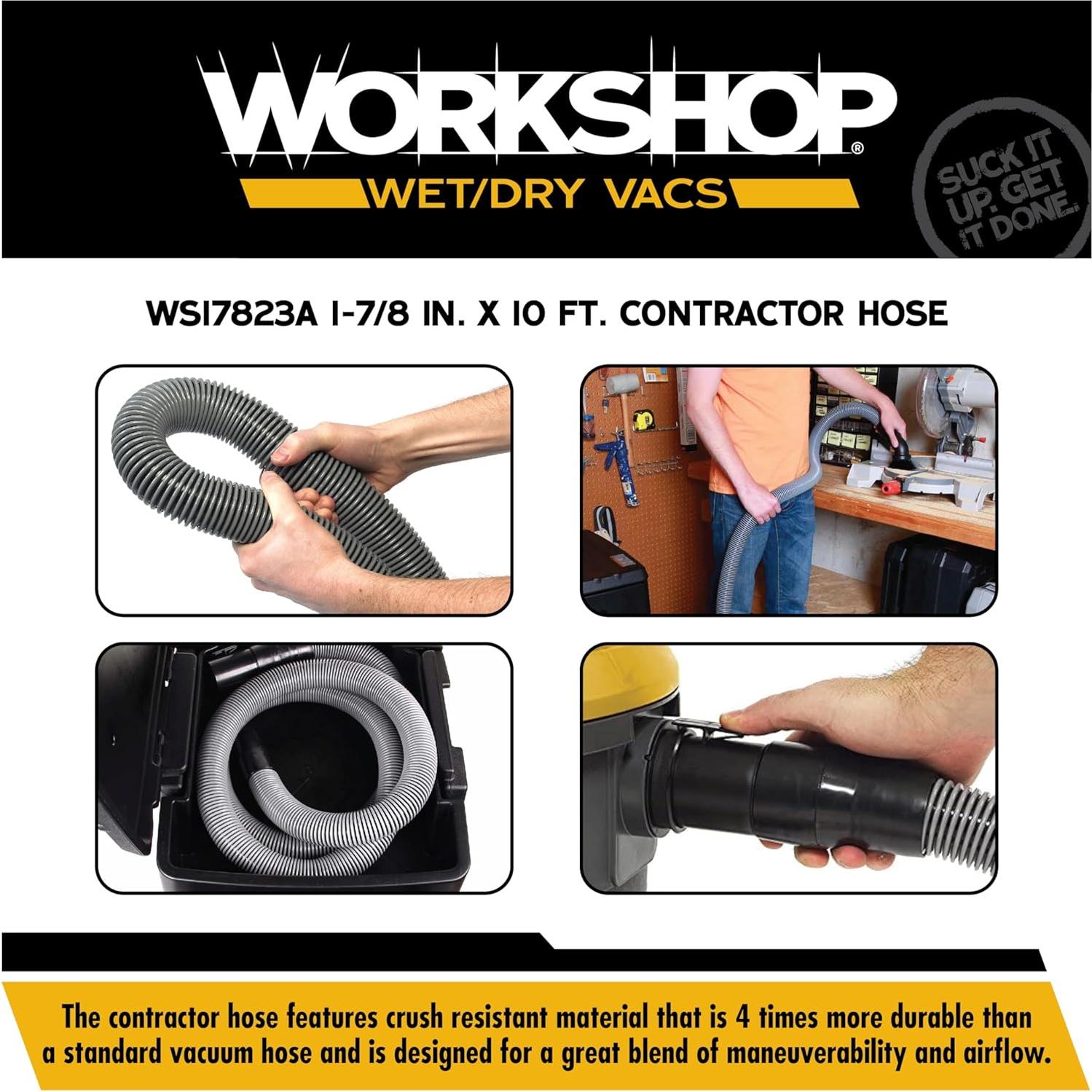 Manguera Premium Workshop 1-7/8" x 4.57m para Aspiradora