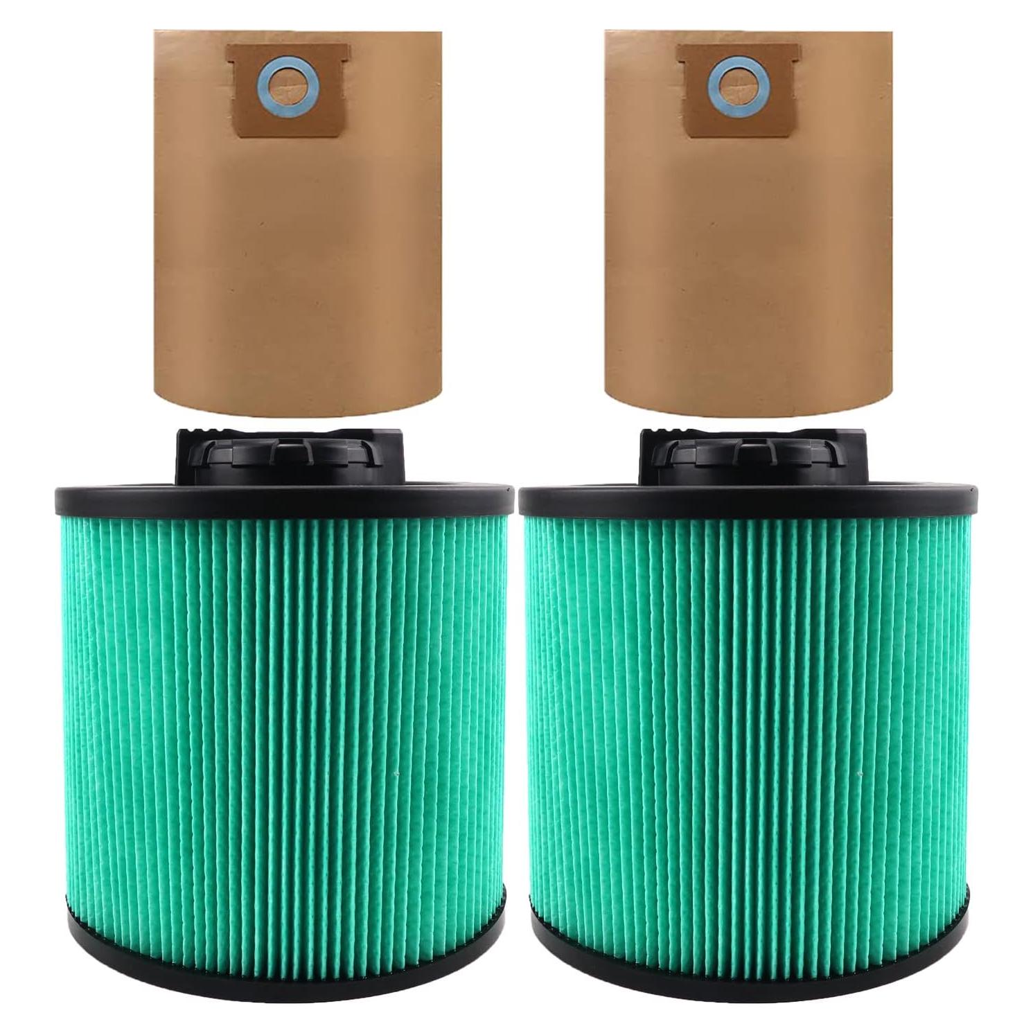 2 Filtros HEPA DXVC6914 + 2 Bolsas DXVA19-4101 DeWalt