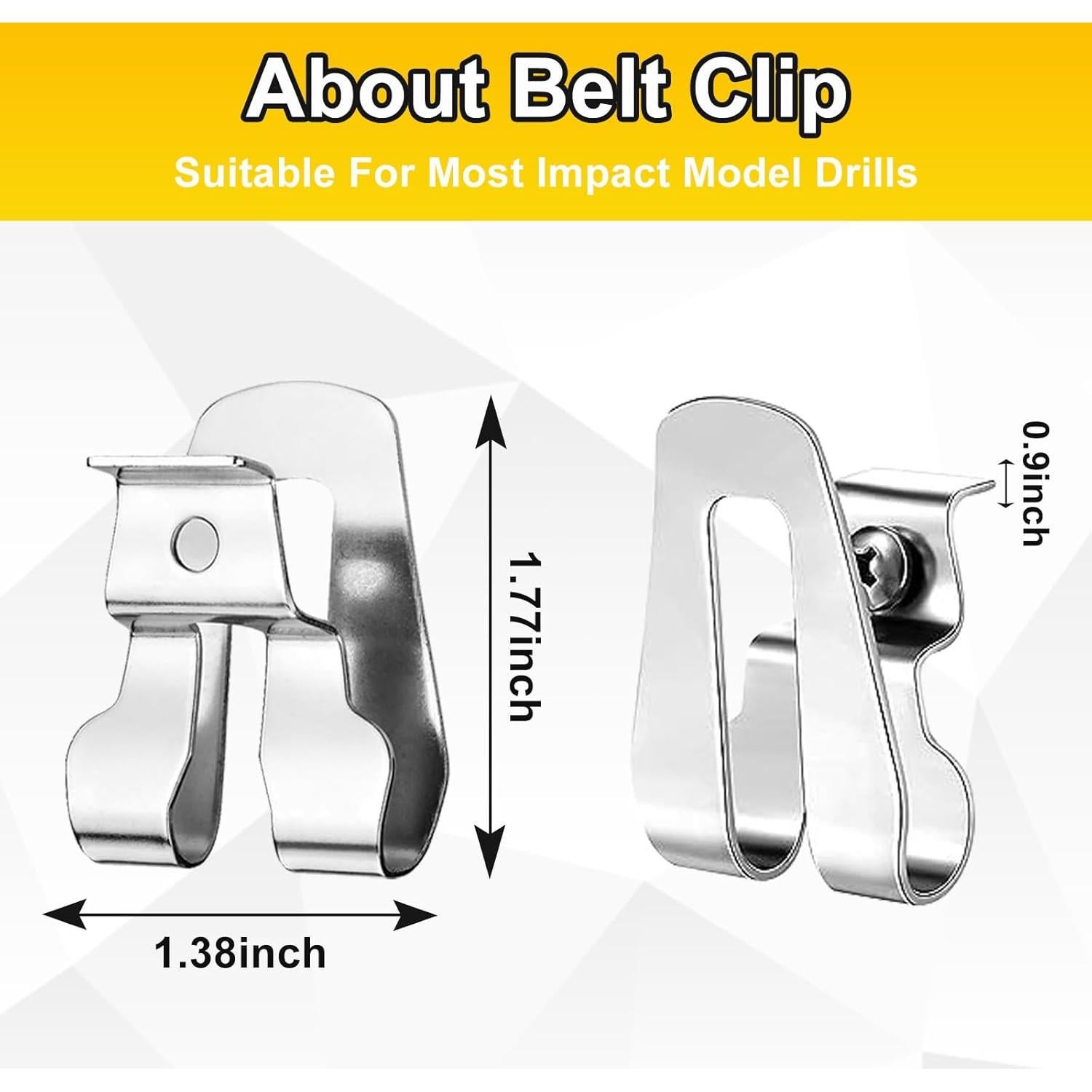 4 Ganchos de Cinturón ARTJIANG para Herramientas Ryobi 18V