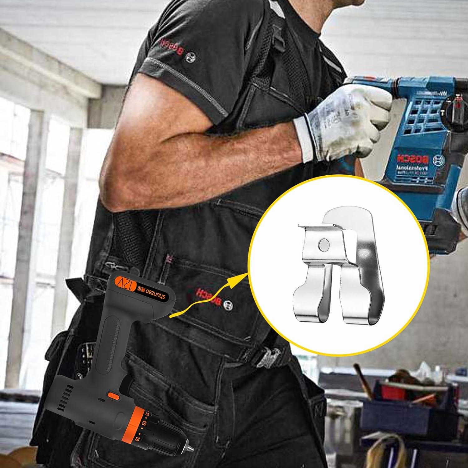 4 Ganchos de Cinturón ARTJIANG para Herramientas Ryobi 18V