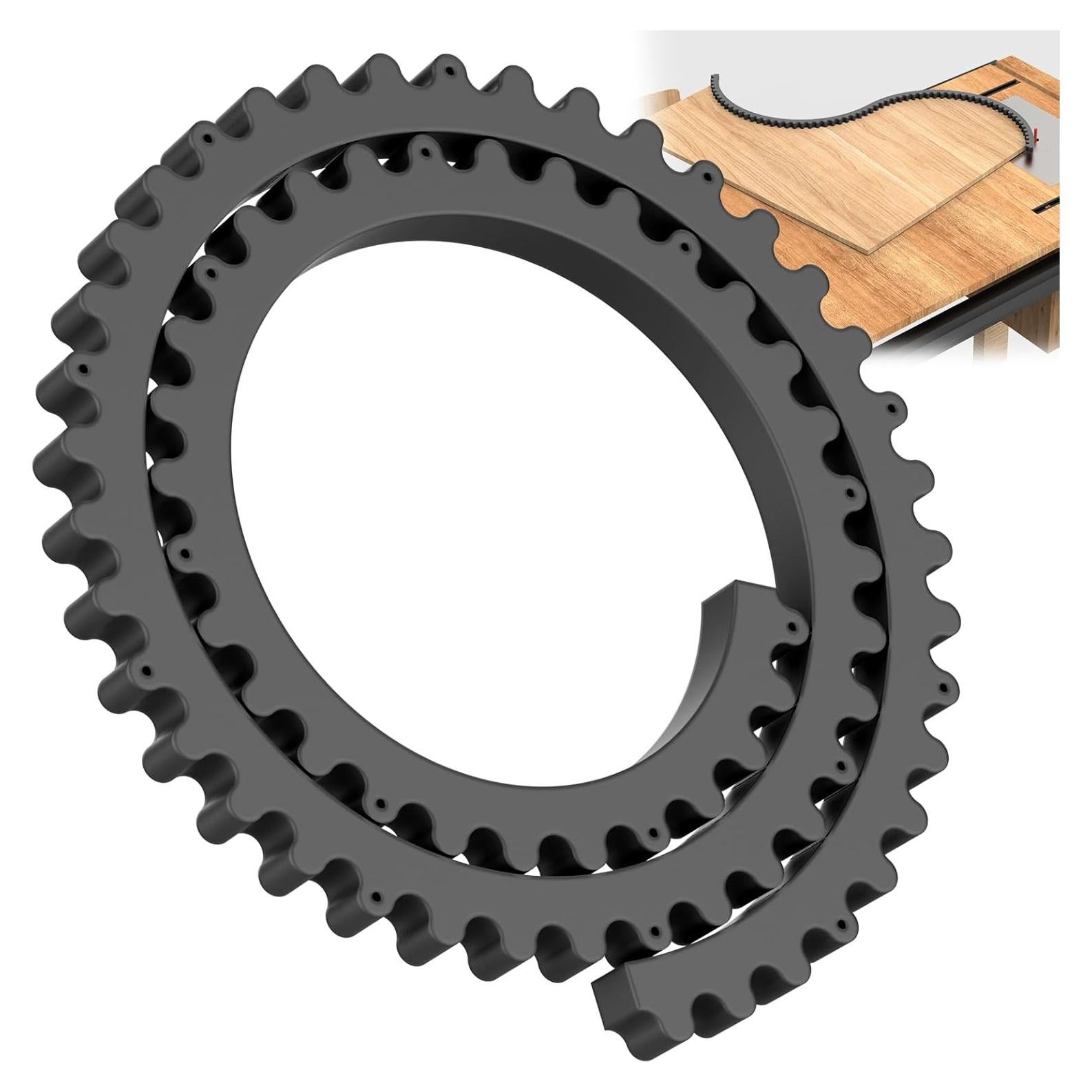 Guía de Router Edge Pisman 100cm Plástico Negro para Carpintería