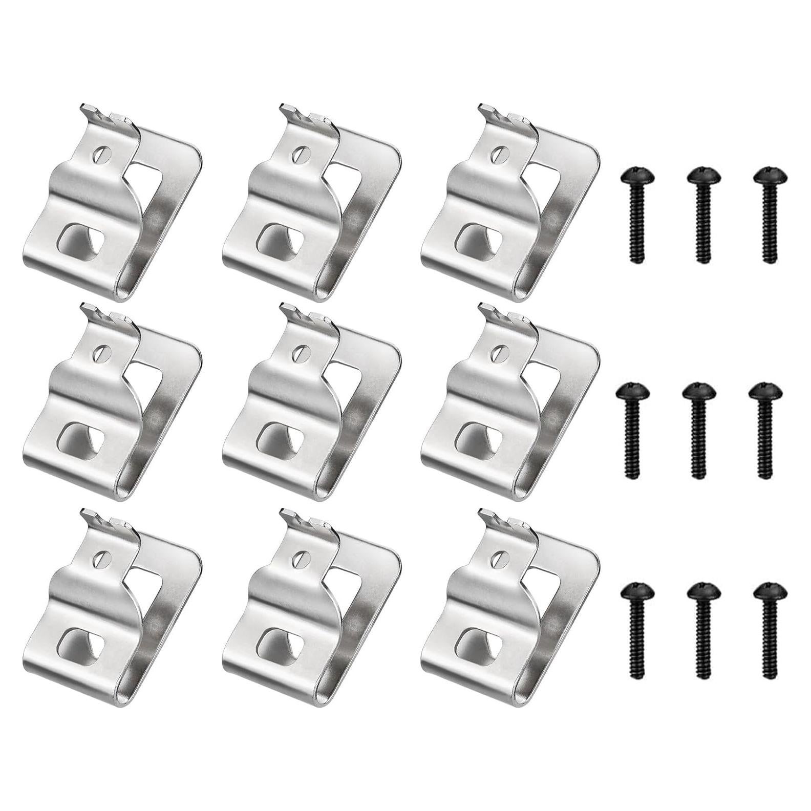 Clips de Cinturón Dewalt N268241 Acero Inoxidable 9 Piezas
