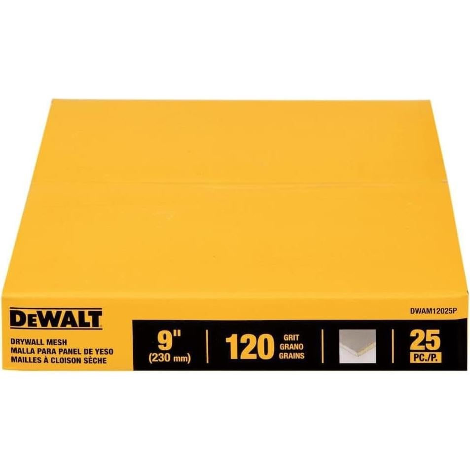 Malla de Yeso DEWALT 23 cm Paquete de 25 Grano 120