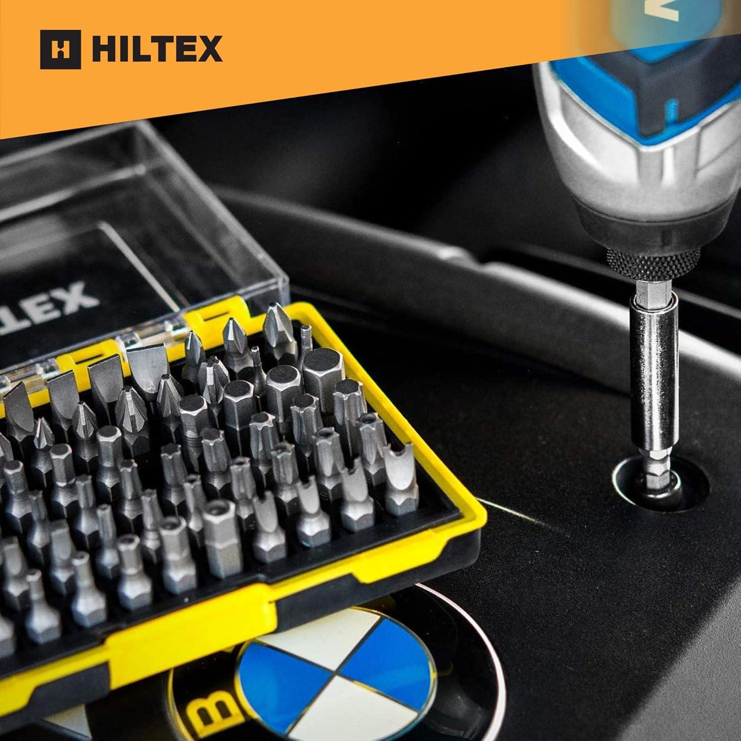 Juego de Puntas de Seguridad Hiltex 10060 - 61 Piezas Hex 1/4"