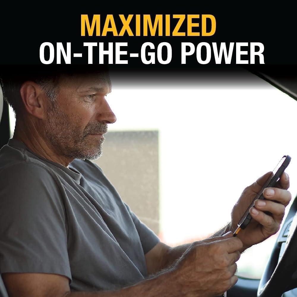 Cargador de Coche DEWALT USB PD 72W 5 Puertos Carga Rápida