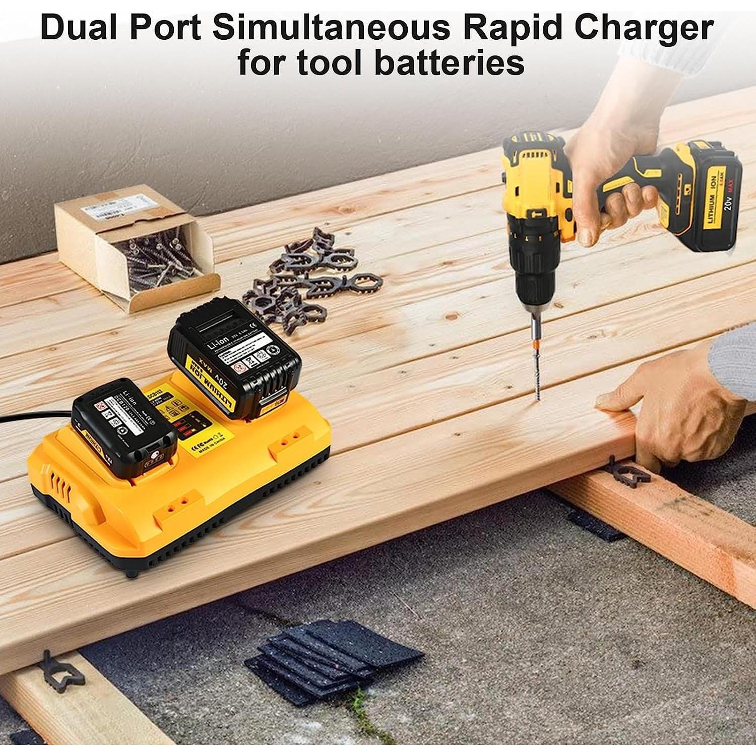 Cargador de Batería TeenPower DCB102 12V 20V Max Carga Doble