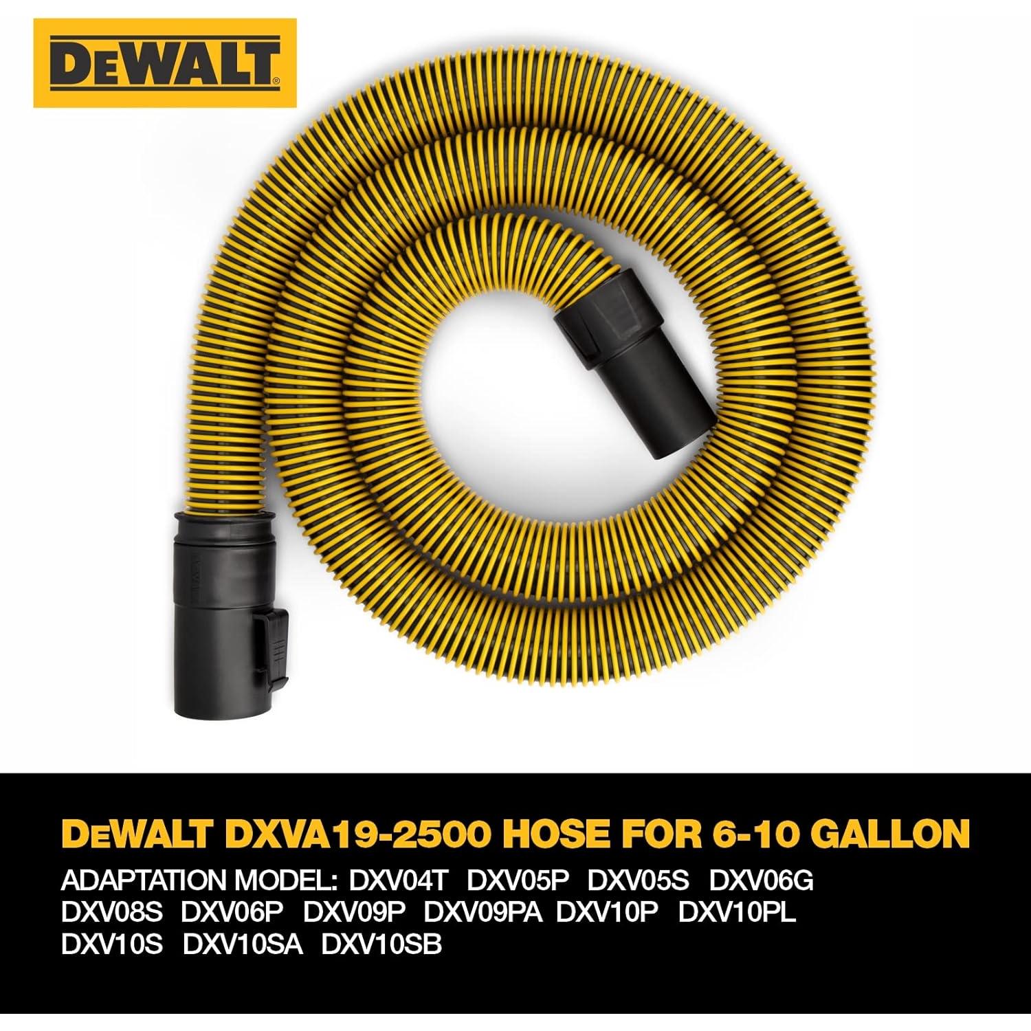 Manguera de Aspiradora DeWalt DXVA19-2500 2.1m Ultra Duradera