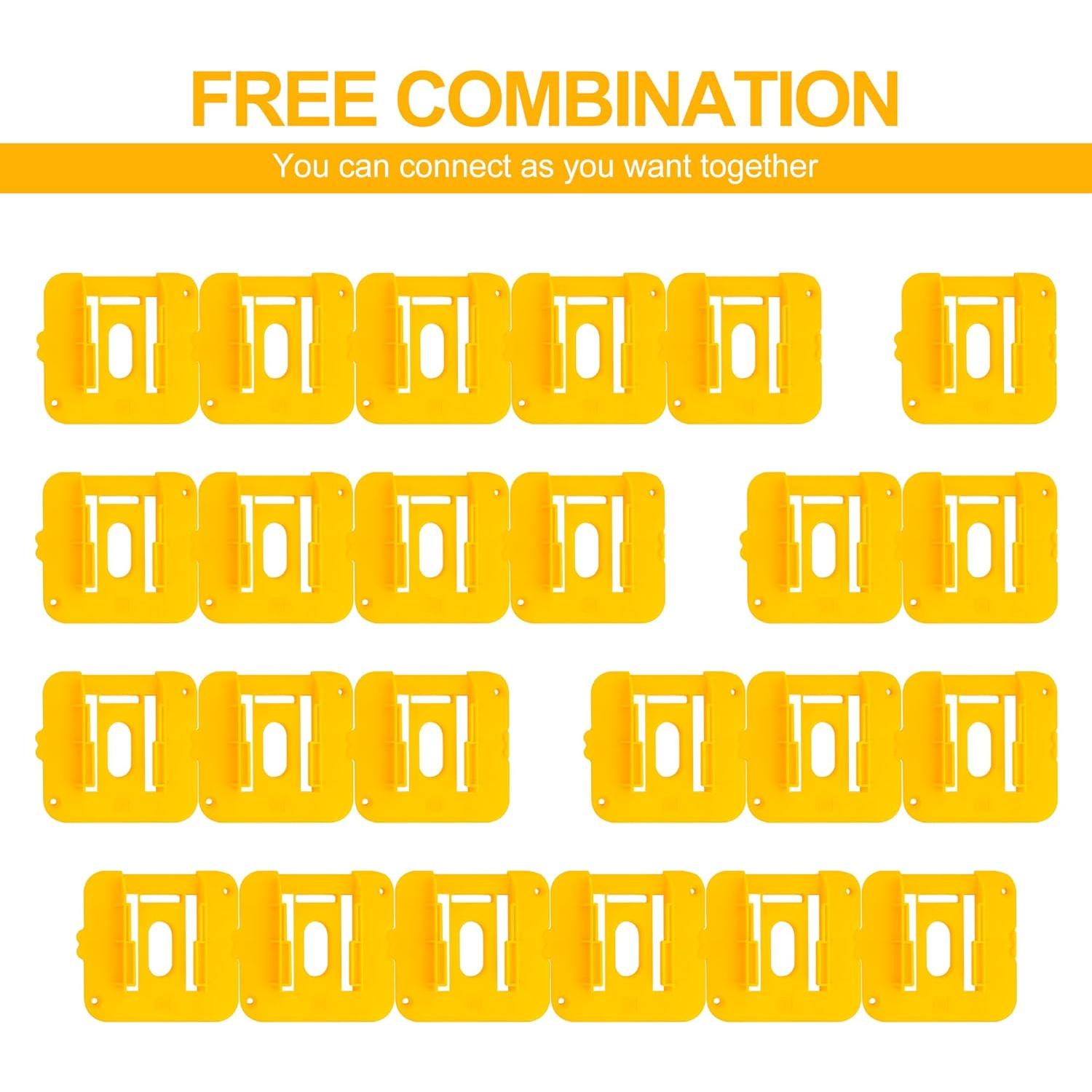 Soporte de Batería Dewalt 20V para 12 Paquetes - Montaje en Pared