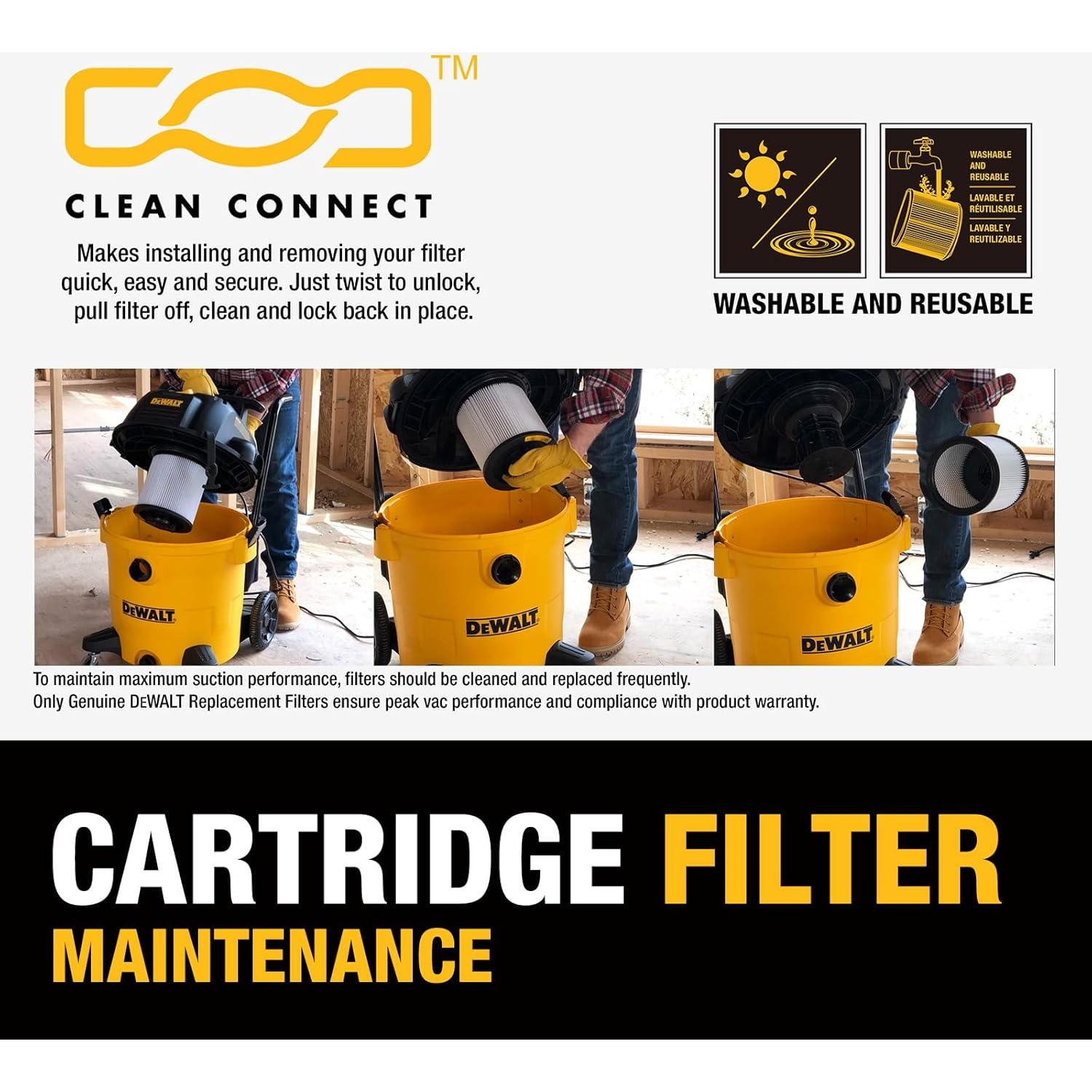 Aspiradora Húmeda y Seca DEWALT DXV06P-QT 6 Galones 5 HP