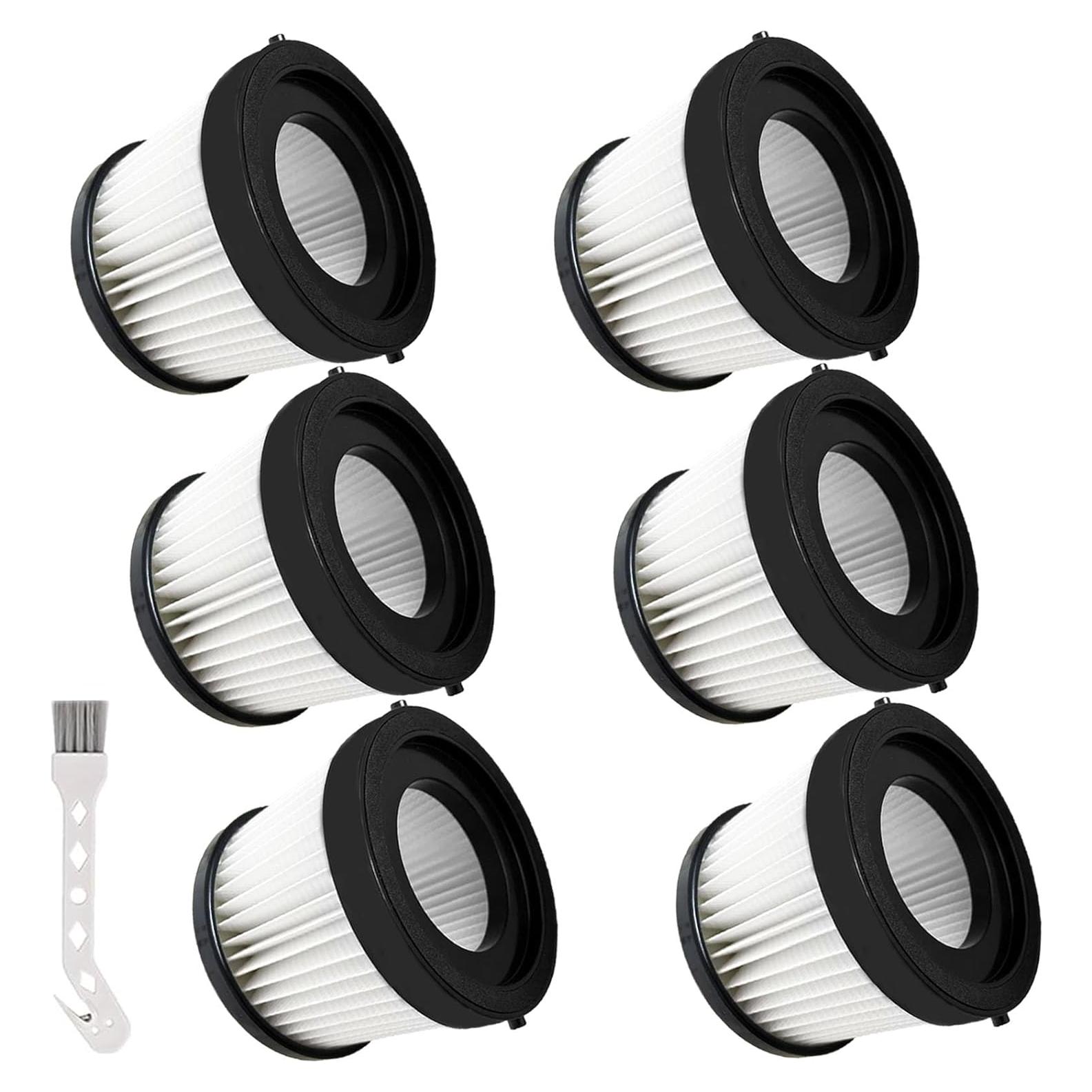 Paquete de 6 Filtros HEPA Rjnlsc para Aspiradora DEWALT 20V
