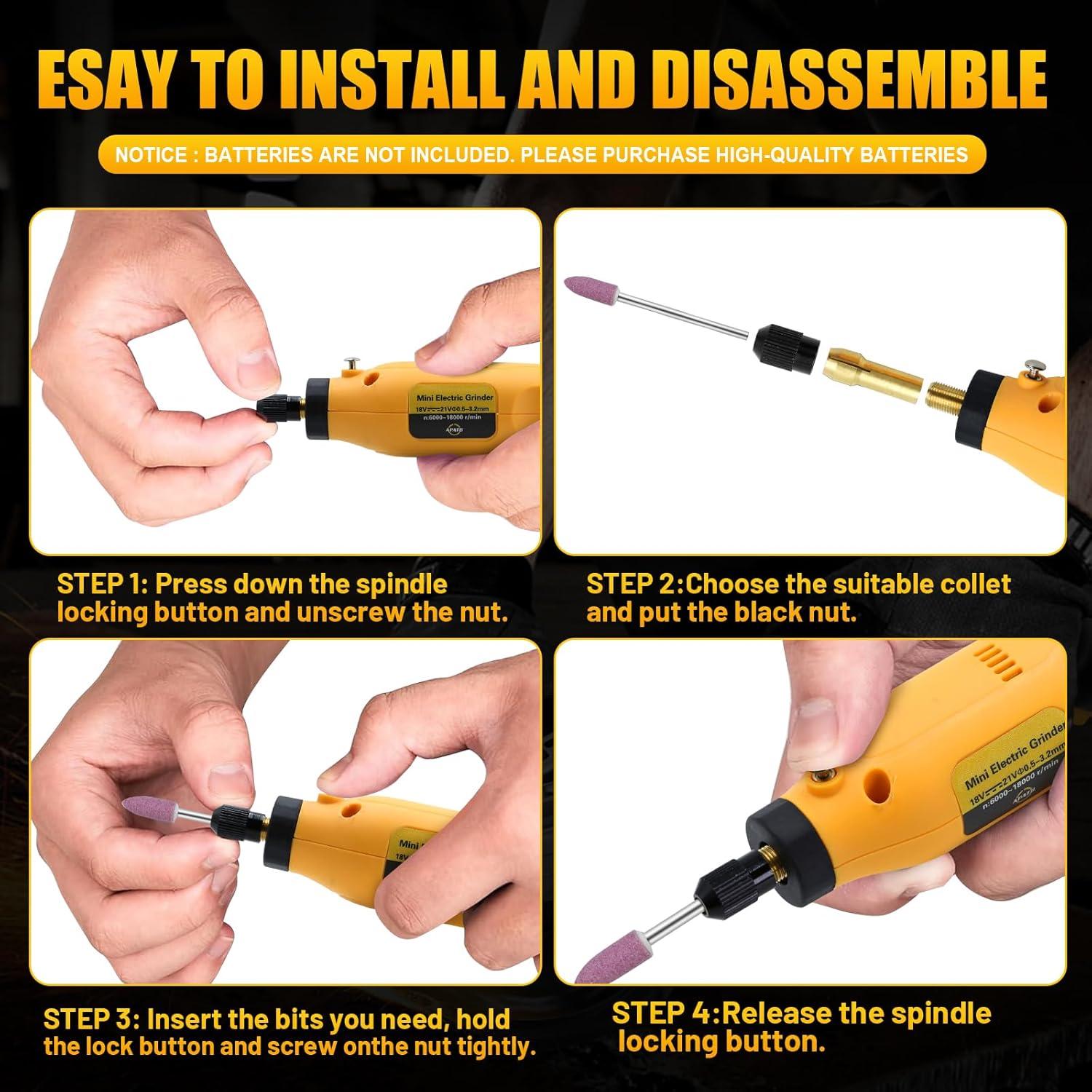 Herramienta Rotativa Inalámbrica DEWALT 20V Max, 6 Velocidades, 25 Accesorios