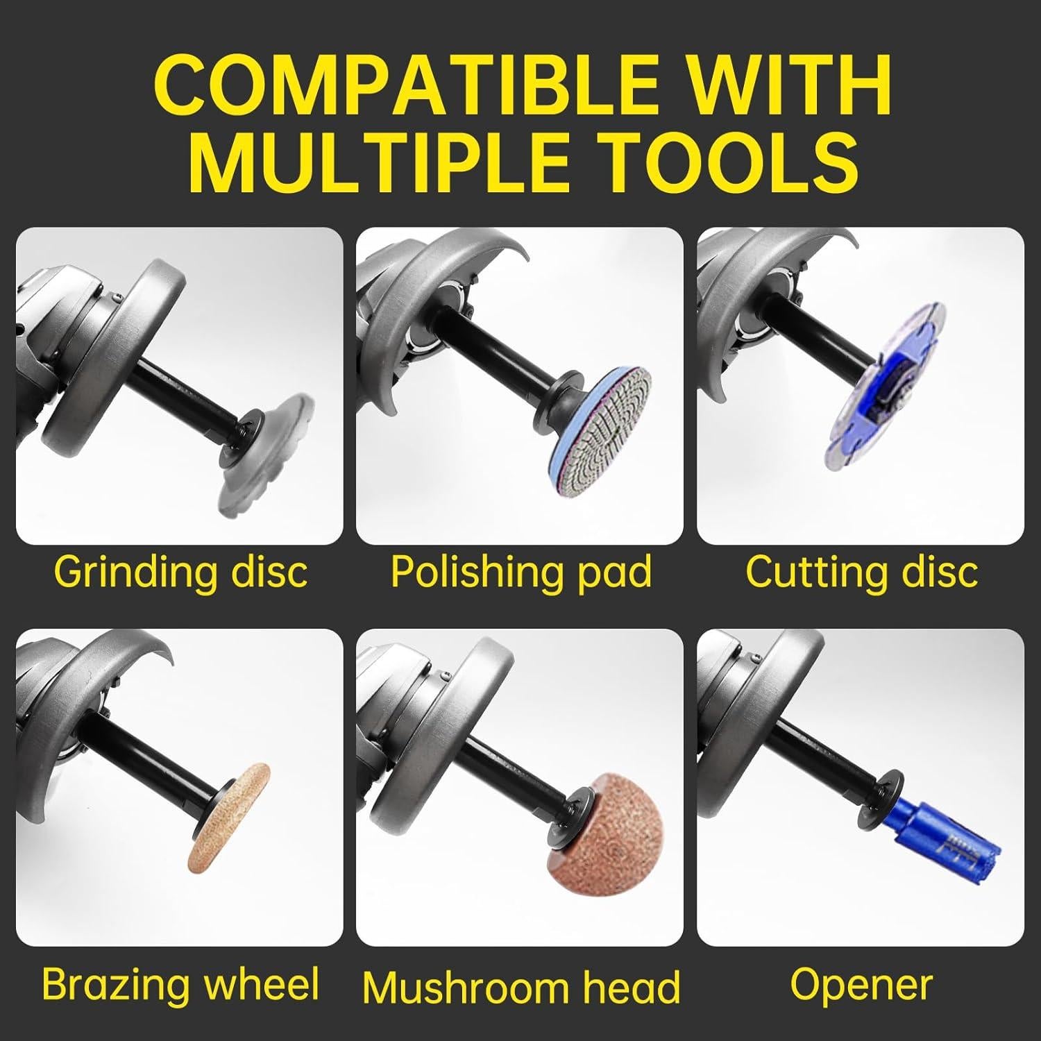 Kit Accesorios Amoladora Angular Boounyatin 5/8"-11 3 Varillas