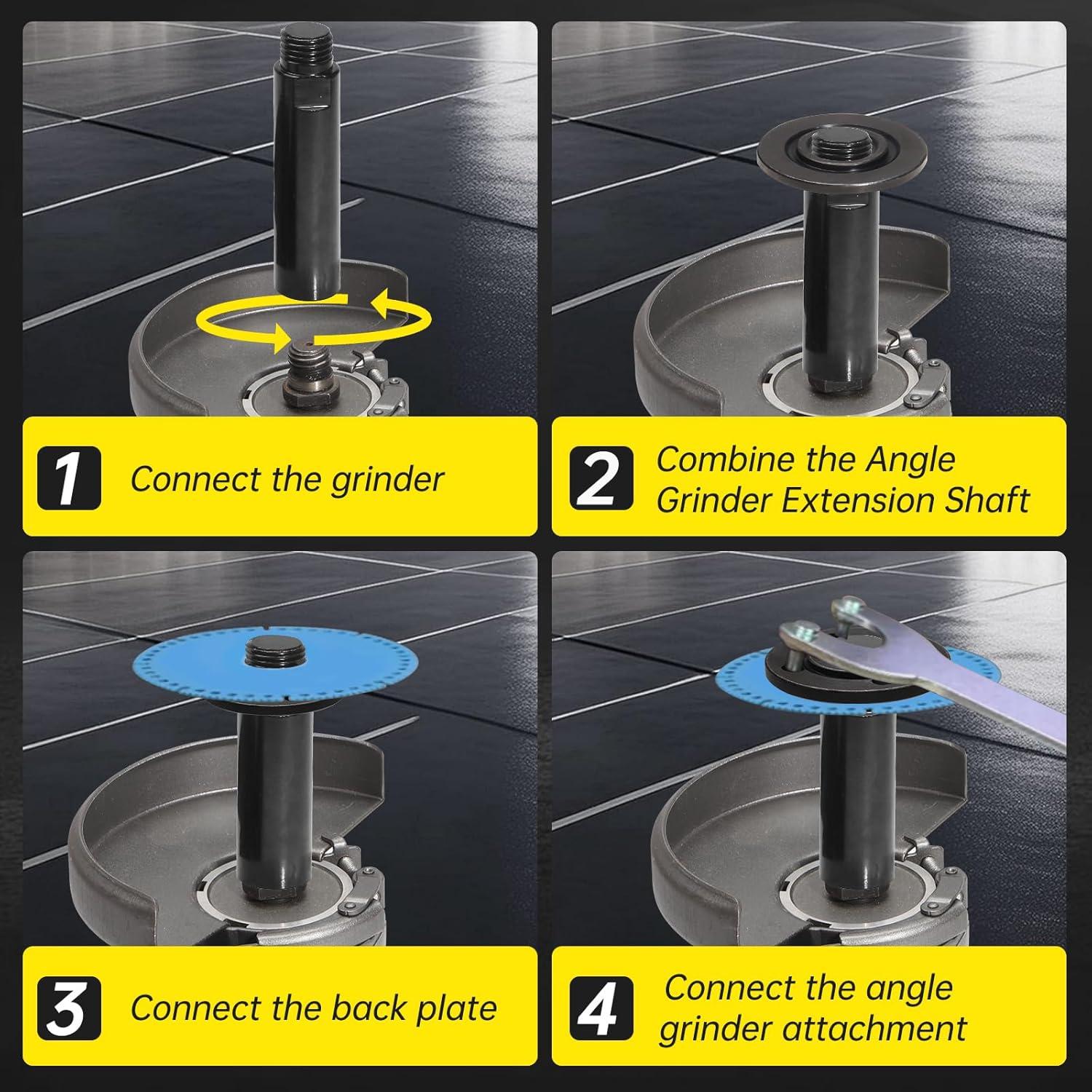 Kit Accesorios Amoladora Angular Boounyatin 5/8"-11 3 Varillas