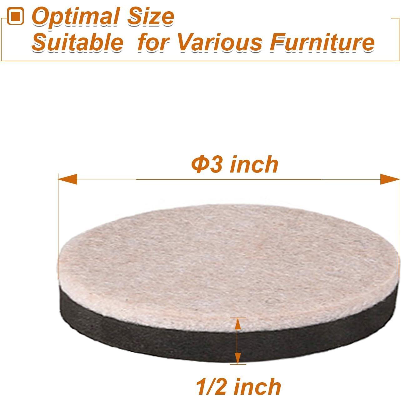 Deslizadores de Muebles de Fieltro EASTWONDER 16 PCS 7.62 cm