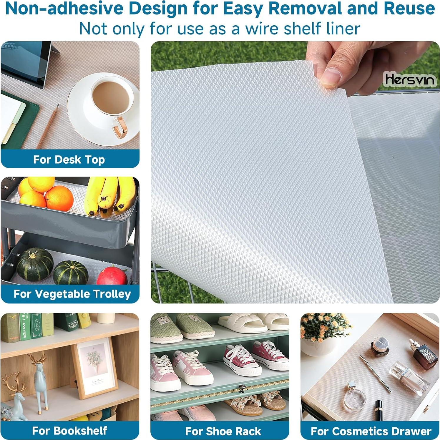 Forro de estantería Hersvin 30.5 cm x 610 cm EVA antideslizante
