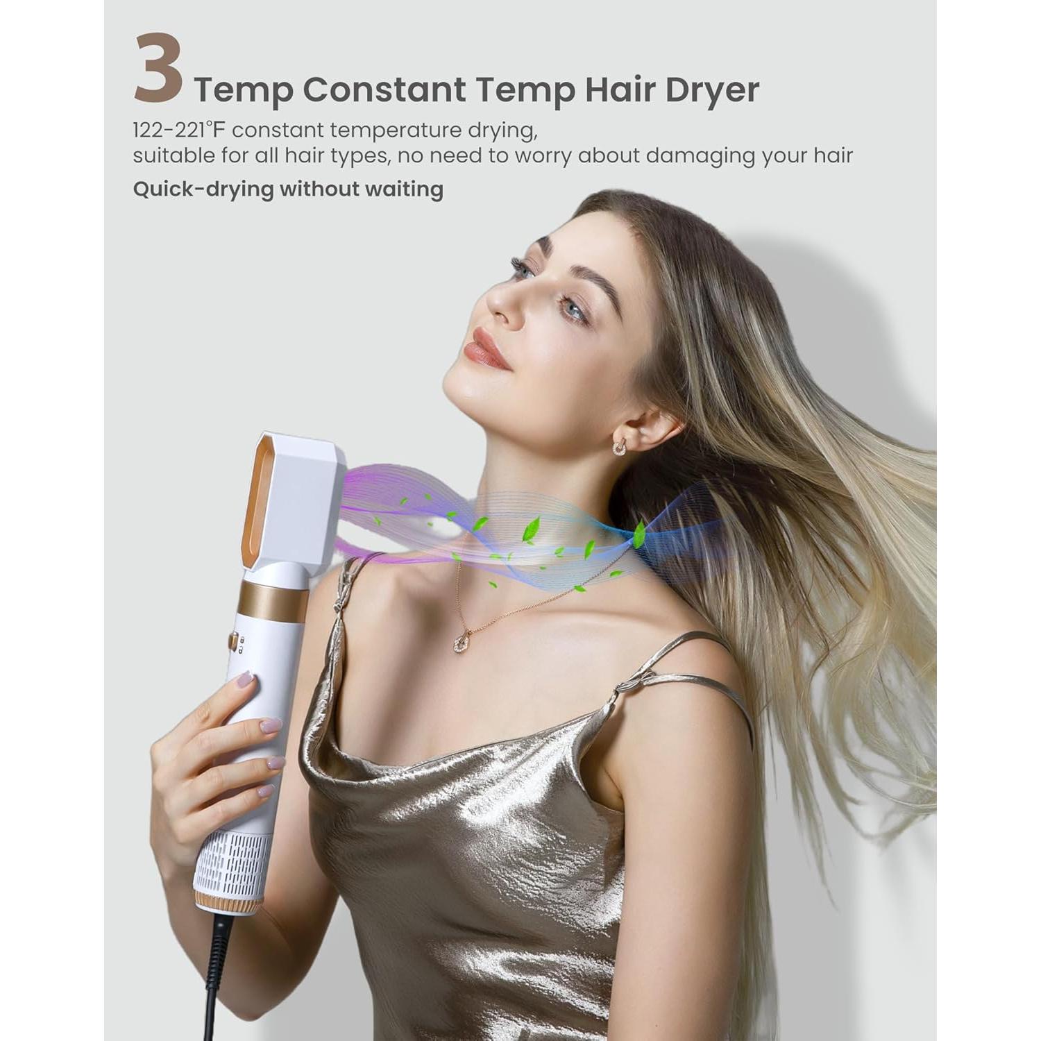 Secador y Cepillo 6 en 1 Ukliss - Estilizador Iónico para Cabello