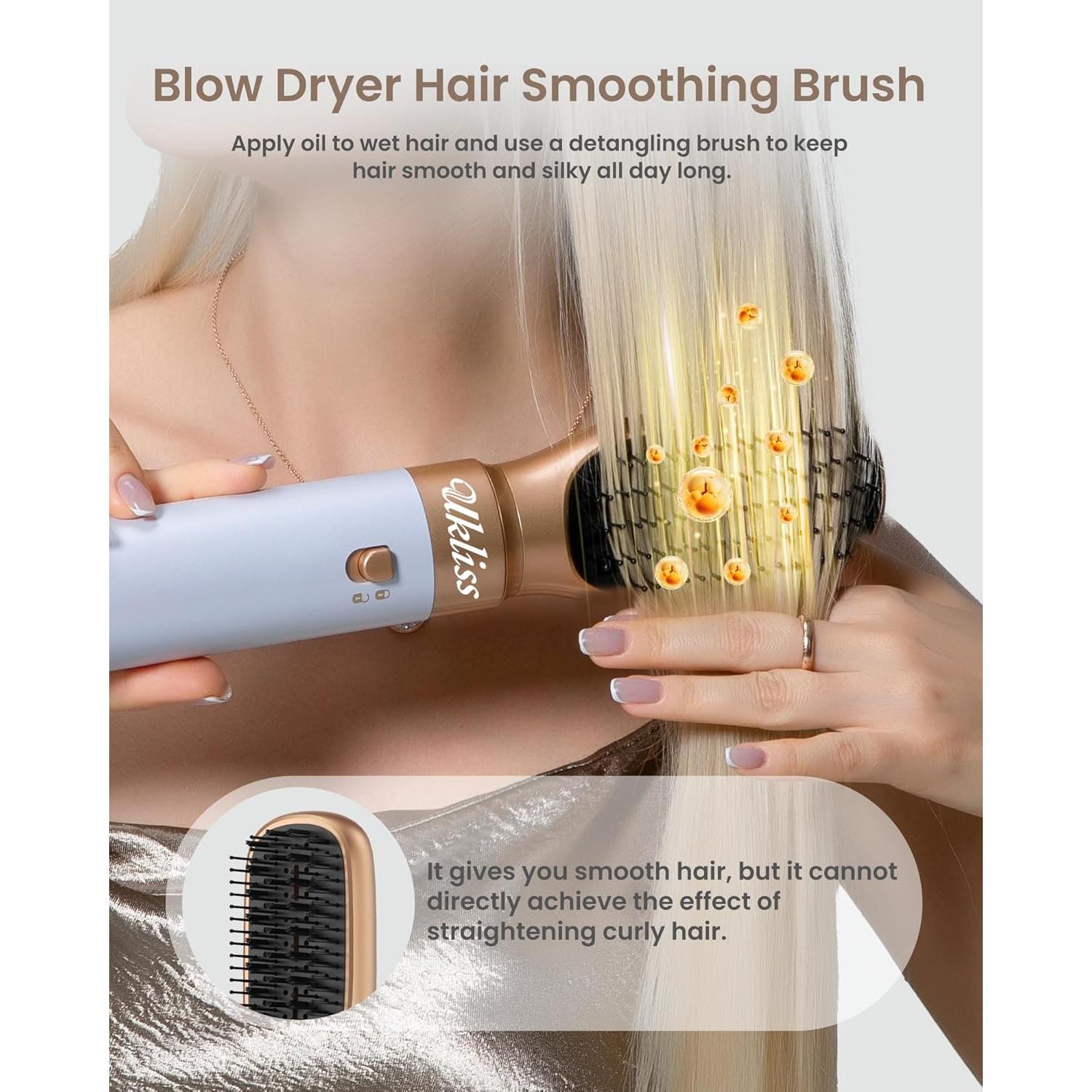 Secador y Cepillo 6 en 1 Ukliss - Estilizador Iónico para Cabello