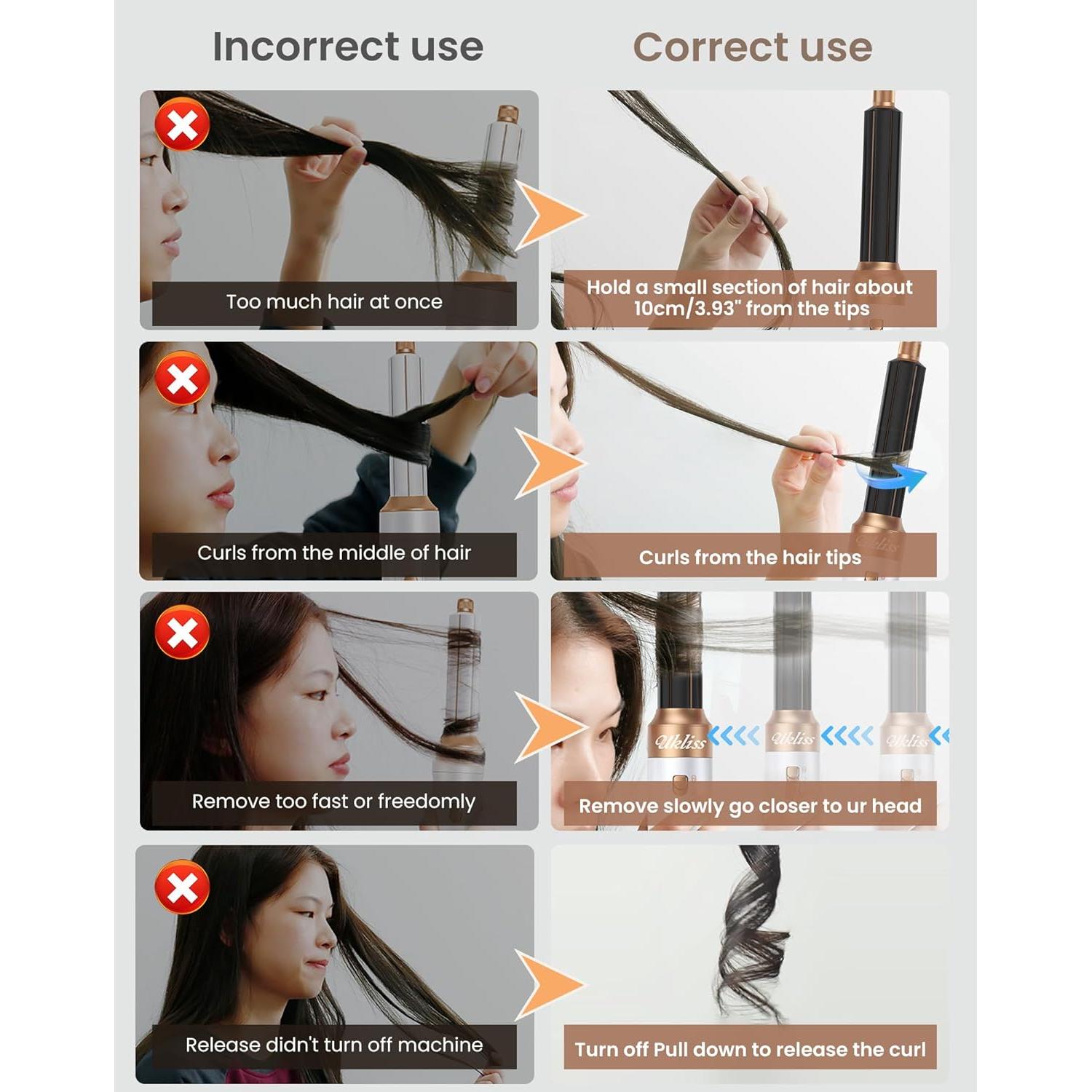 Secador y Cepillo 6 en 1 Ukliss - Estilizador Iónico para Cabello