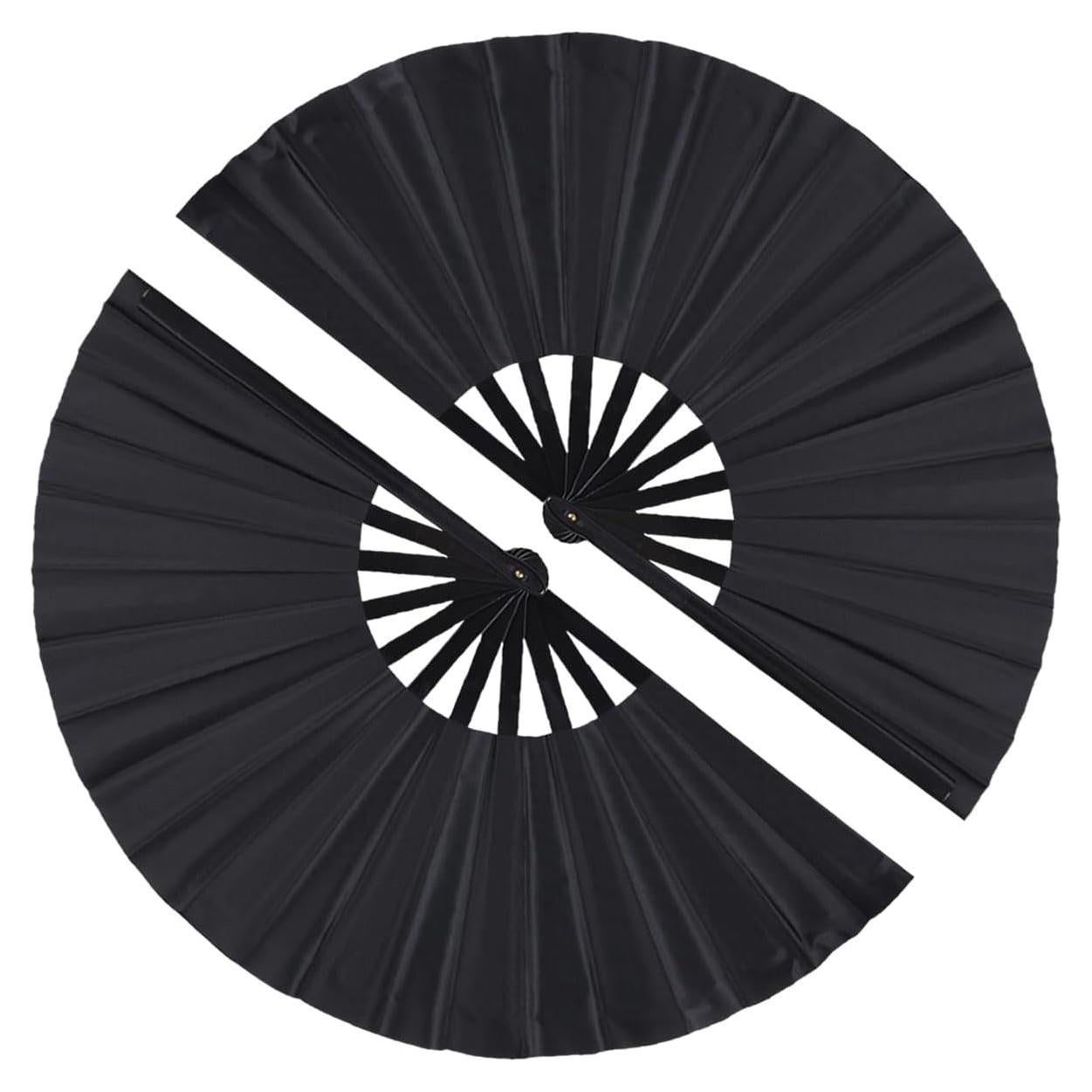 Paquete de 2 Ventiladores Plegables Tkocisa Negro 34x63.5cm