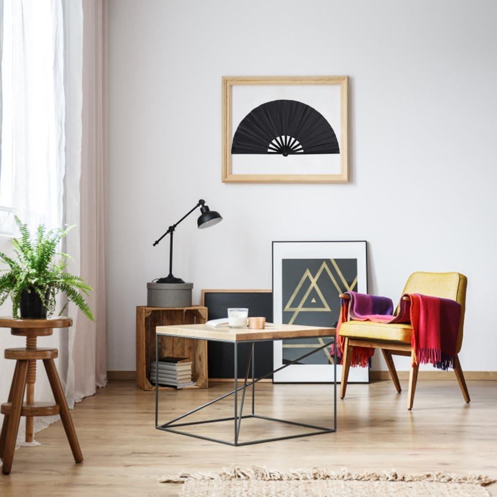 Paquete de 2 Ventiladores Plegables Tkocisa Negro 34x63.5cm