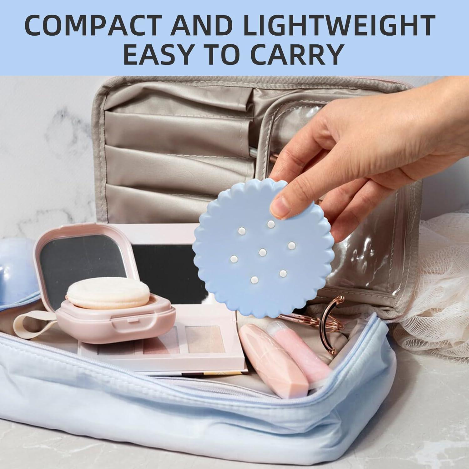 Estuche para Lentes de Contacto UpaClaire Azul Organizador Compacto