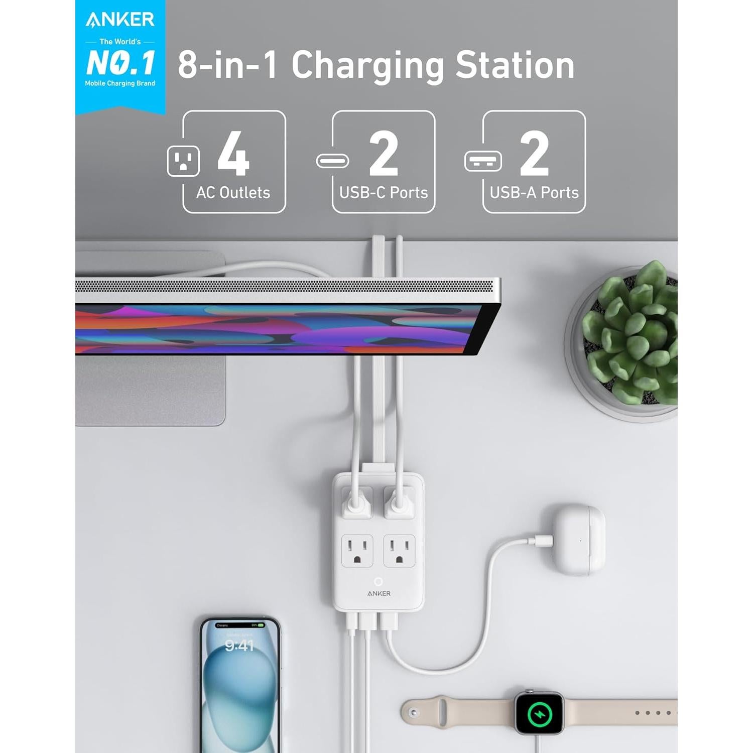 Estación de Carga Anker 20W 8-en-1 USB-C para iPhone 15