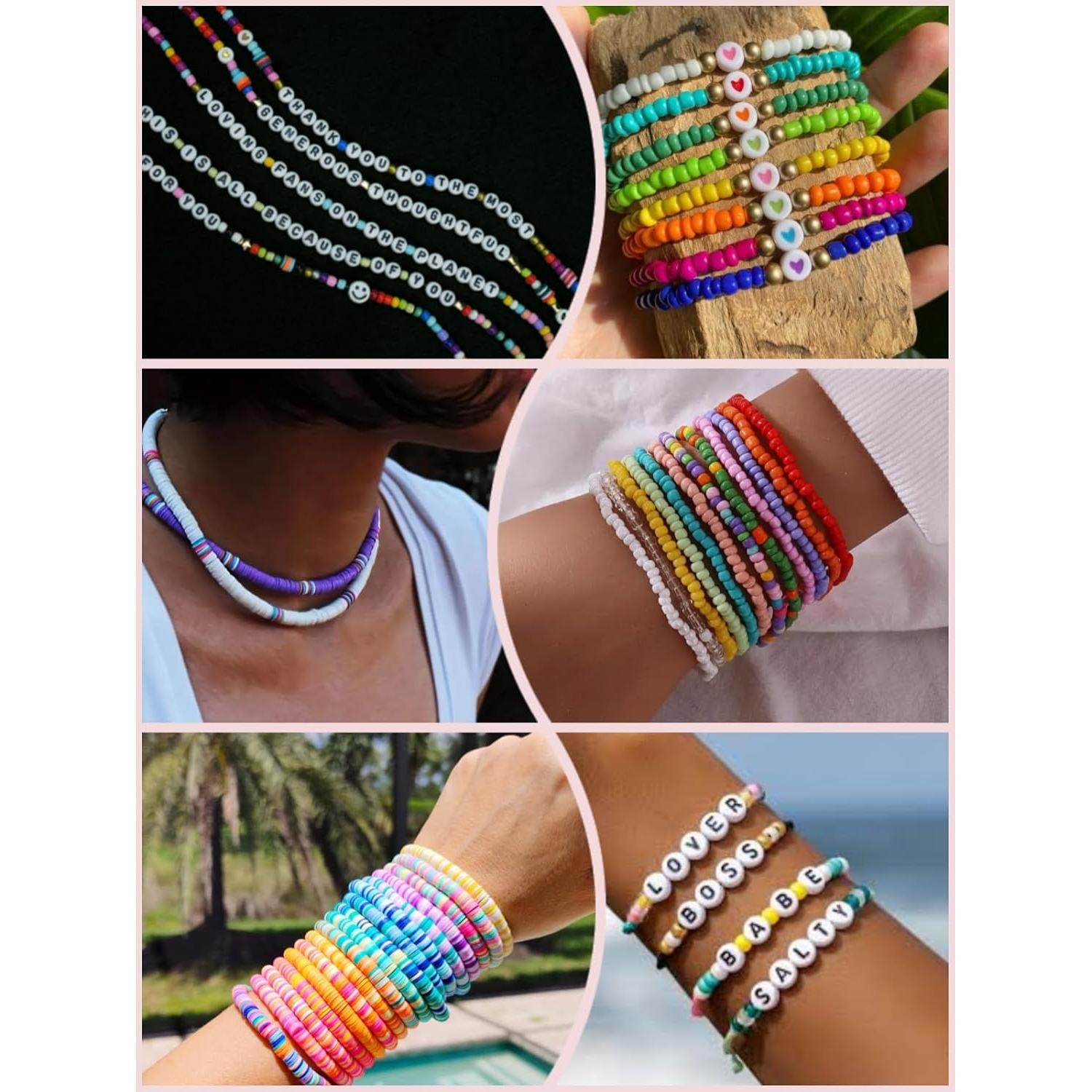 Kit de Cuentas de Vidrio LZOUOWO 16300pcs para Pulseras DIY