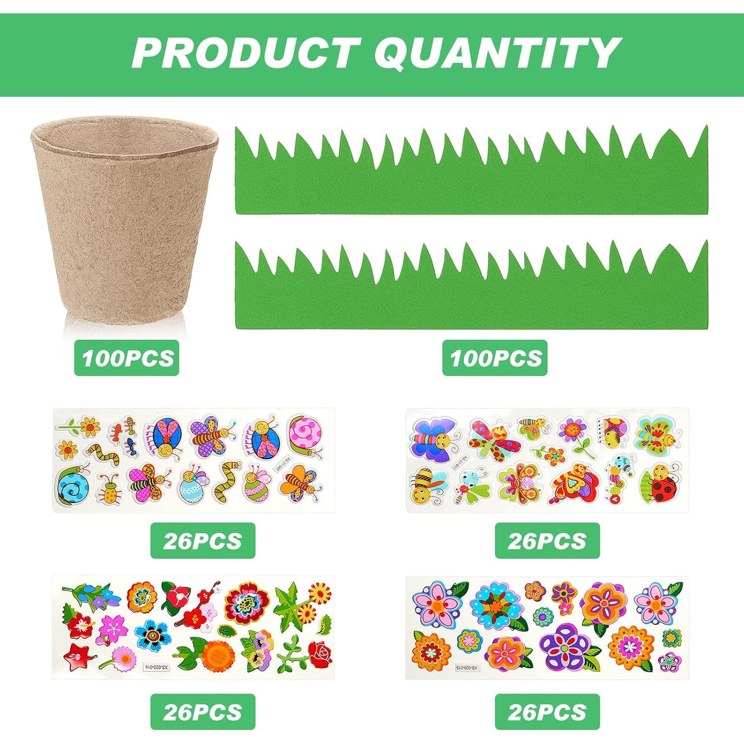 Kit de Manualidades de Jardinería Gueevin 50 Piezas para Niños