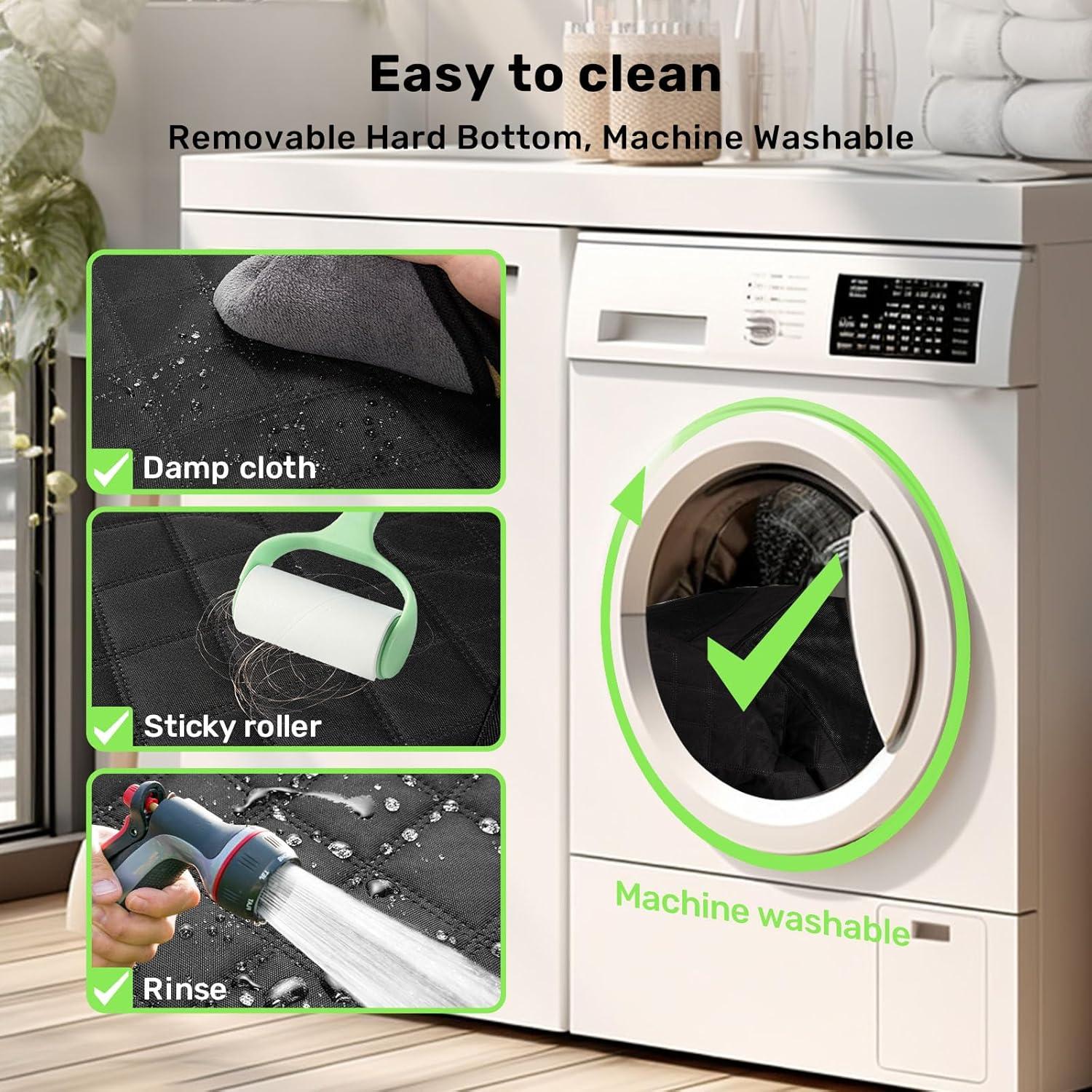 Cubierta de Asiento para Perros Zanch XL Negra Impermeable