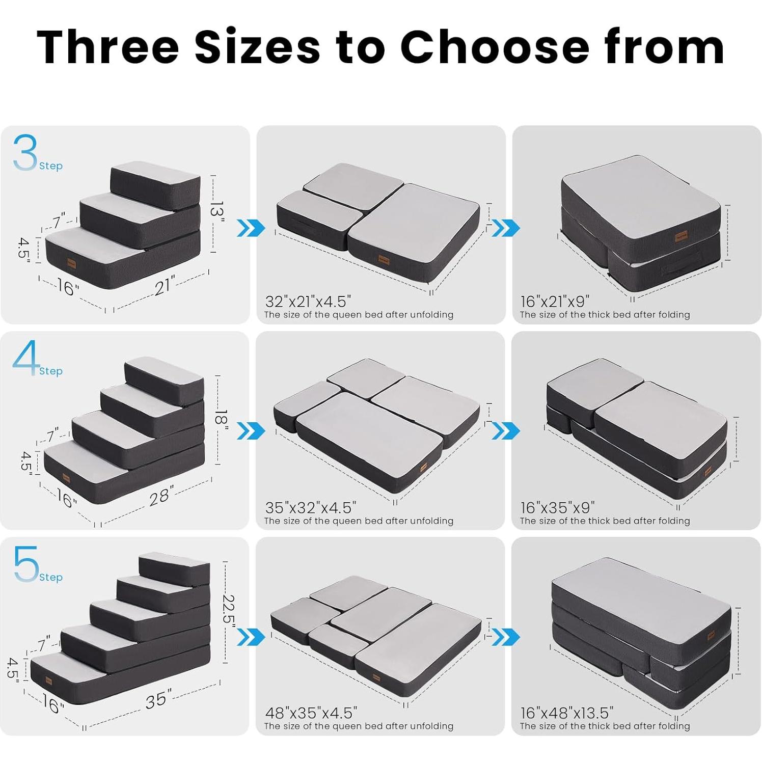 Escaleras Ajustables para Perros Garnpet 3 Pasos Antideslizantes