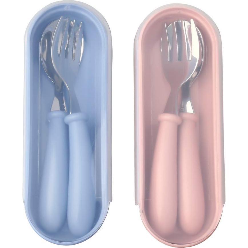 Set de Utensilios para Niños 4 Pcs Acero Inoxidable Pengxiaomei