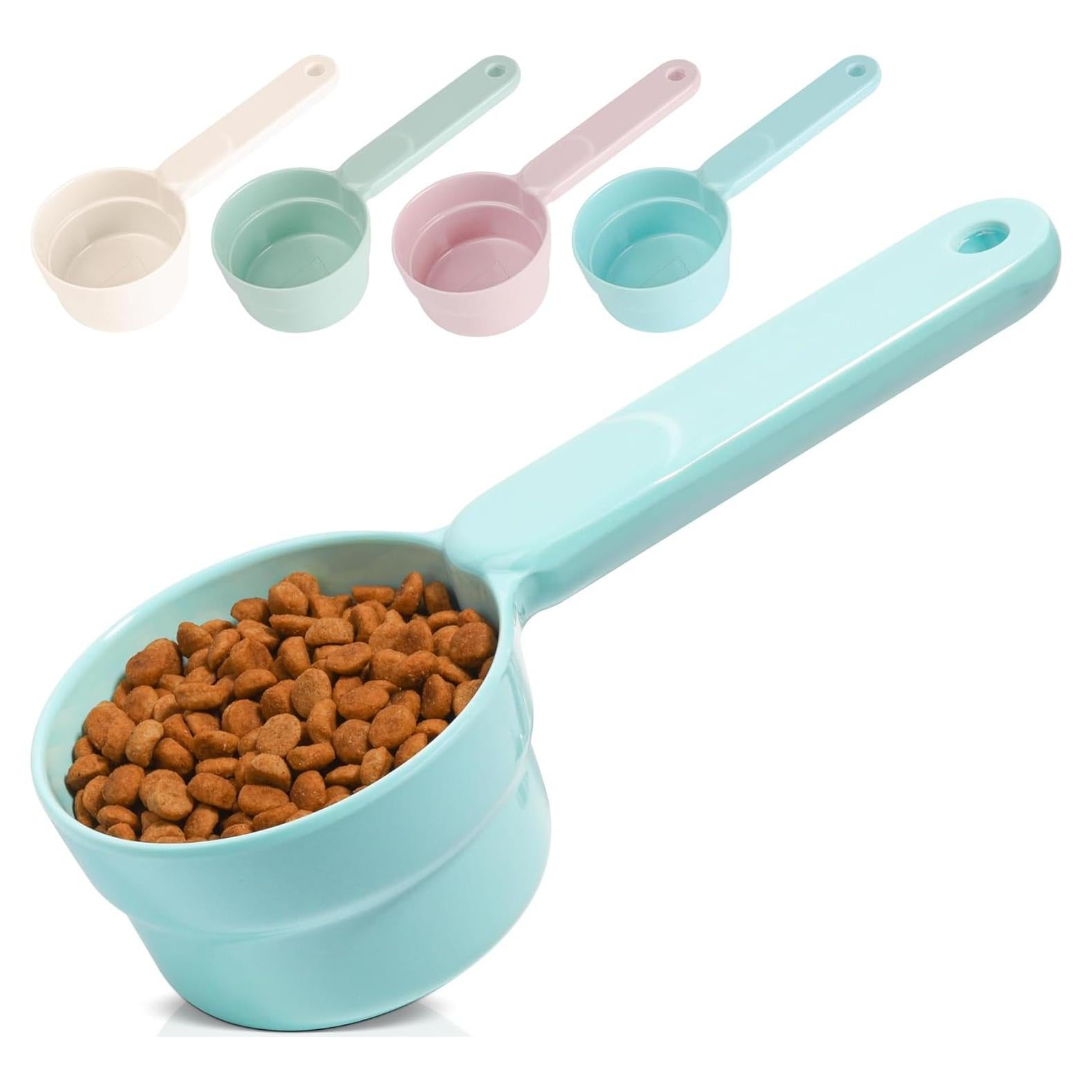 Cucharón de Alimento para Mascotas MSBC 1 Taza Azul