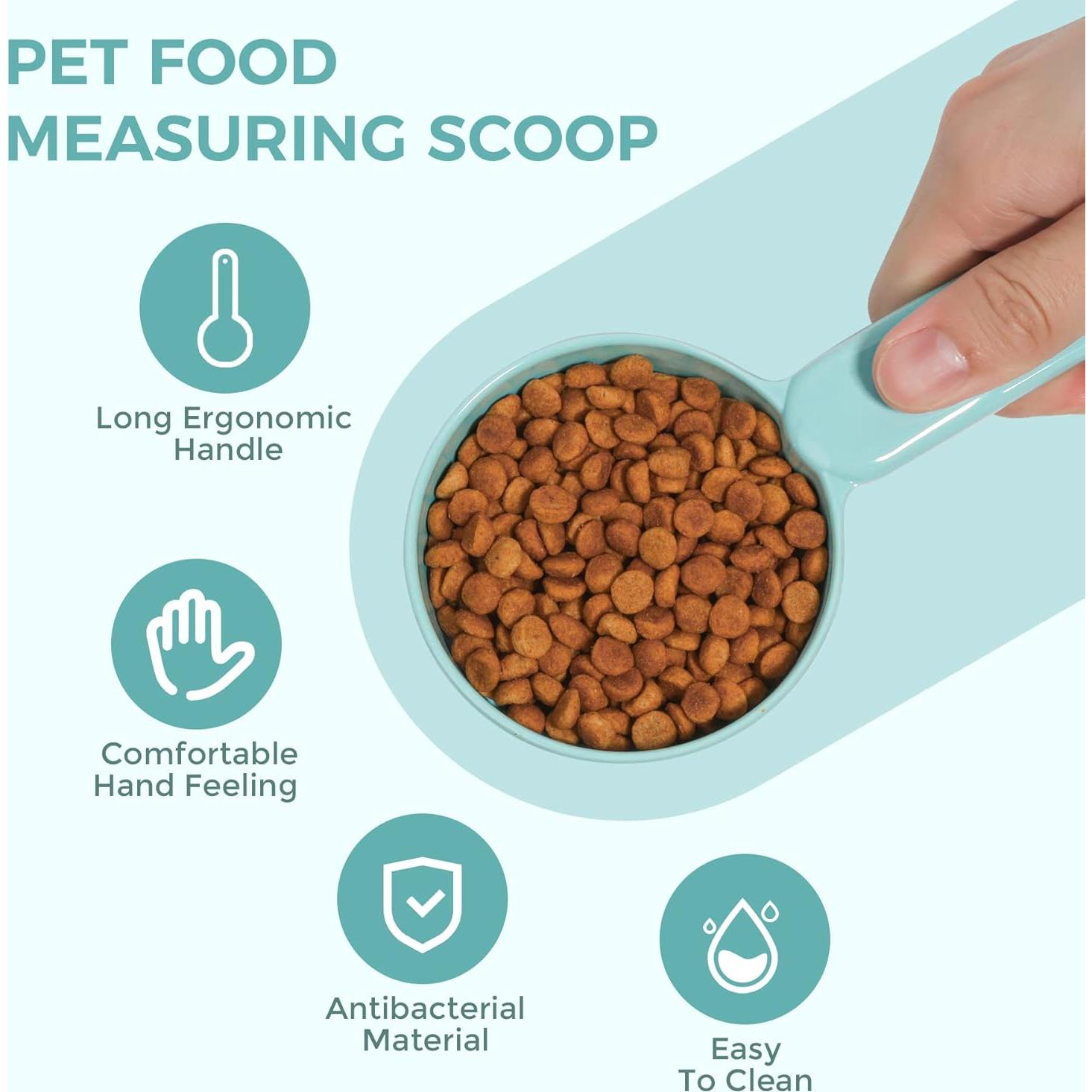 Cucharón de Alimento para Mascotas MSBC 1 Taza Azul