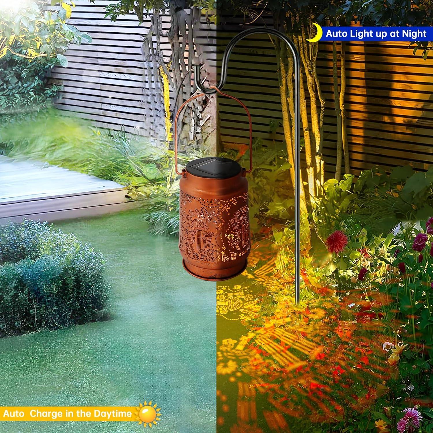 Linternas Solares Colgantes YWYWLED - Decorativas para Jardín