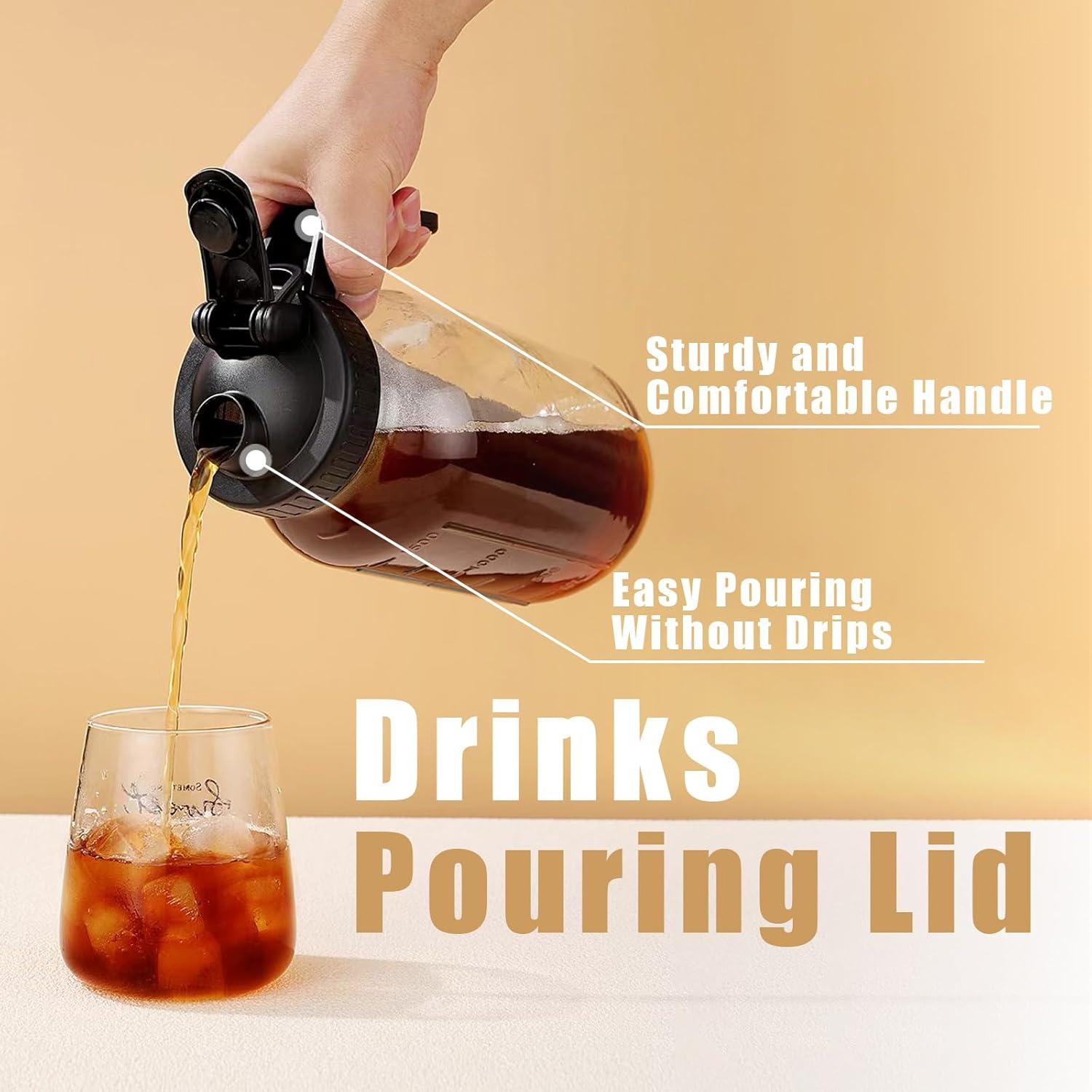 Tapa de vertido FyndraX para frascos Mason de boca ancha - 2 unidades