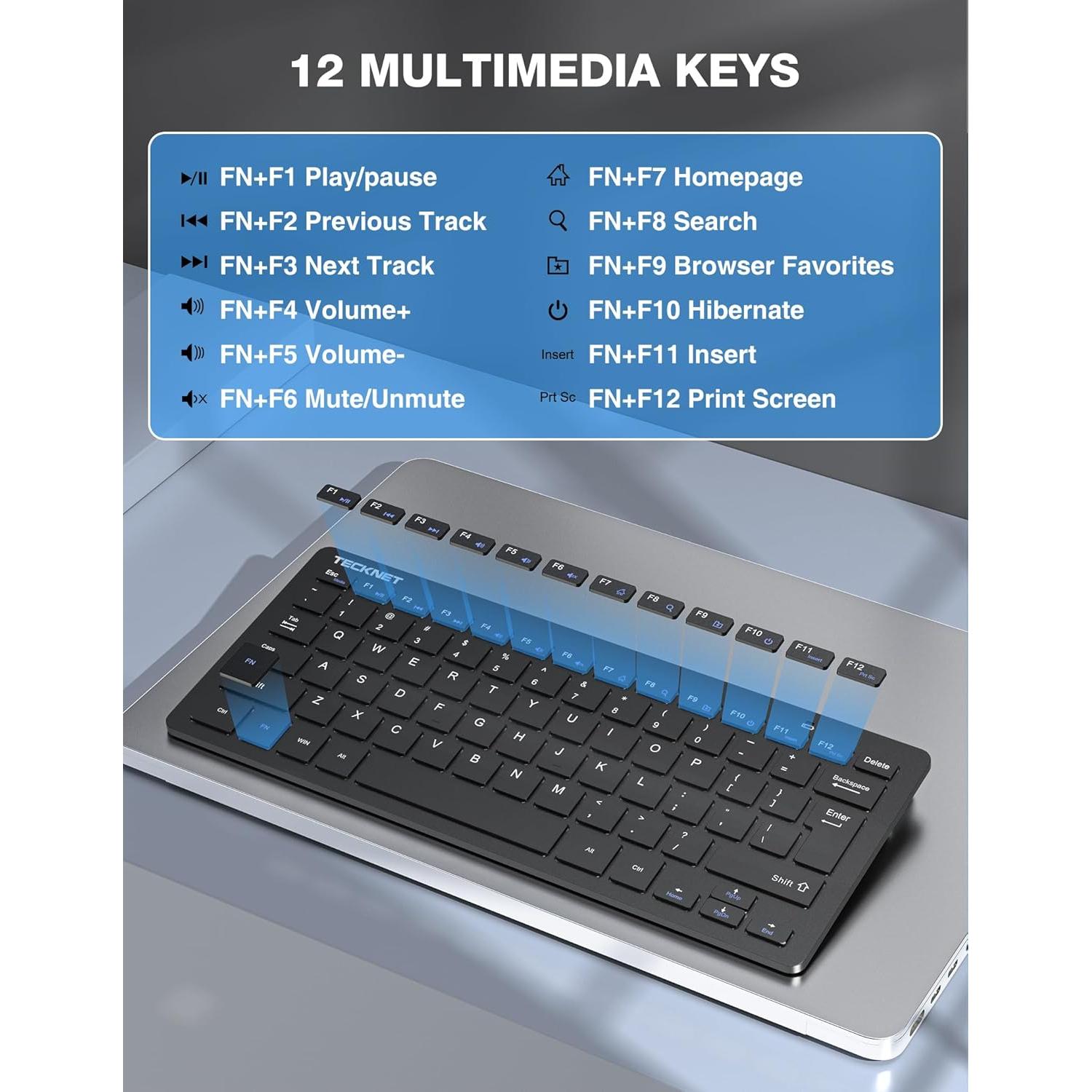 Combo Teclado y Ratón Inalámbrico TECKNET X315 Negro