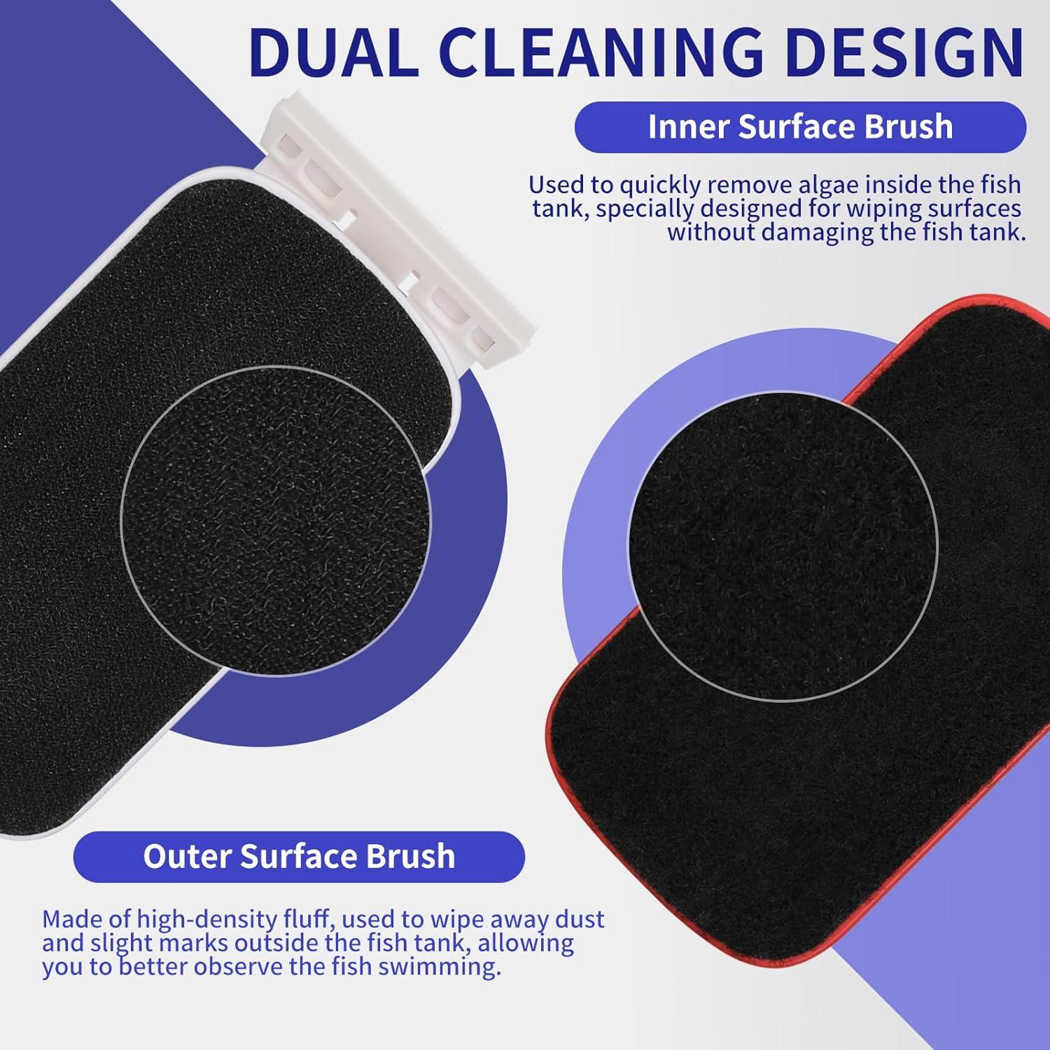 Limpiador Magnético de Acuario YQMIGU Mediano 1.0-1.6 cm