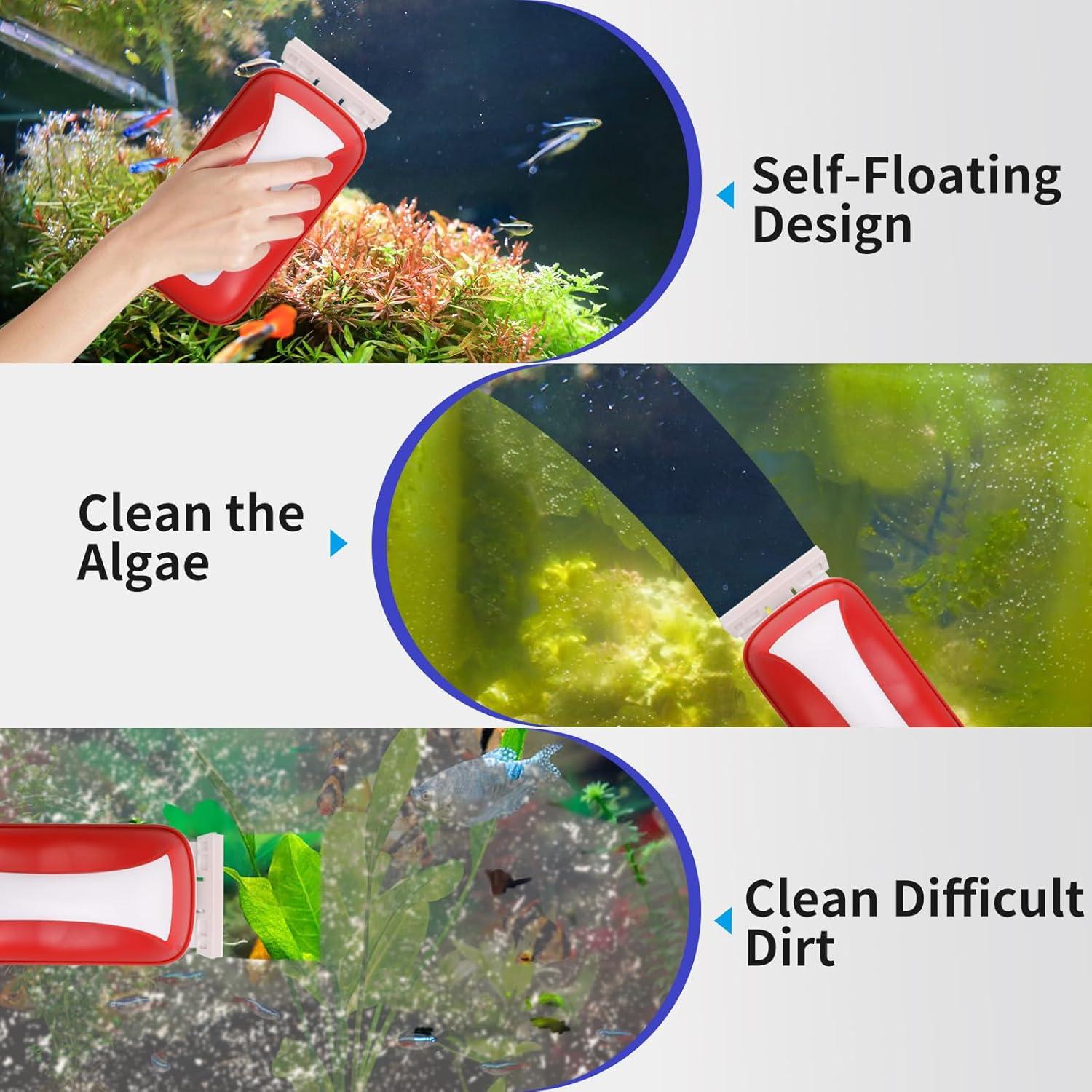 Limpiador Magnético de Acuario YQMIGU Mediano 1.0-1.6 cm