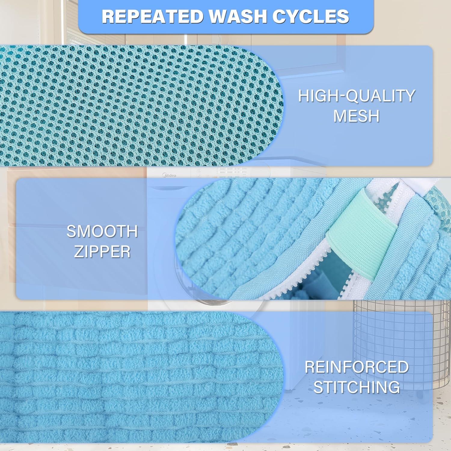 Bolsa de Lavado de Zapatos HSQUARE Azul 2-Pack Reutilizable