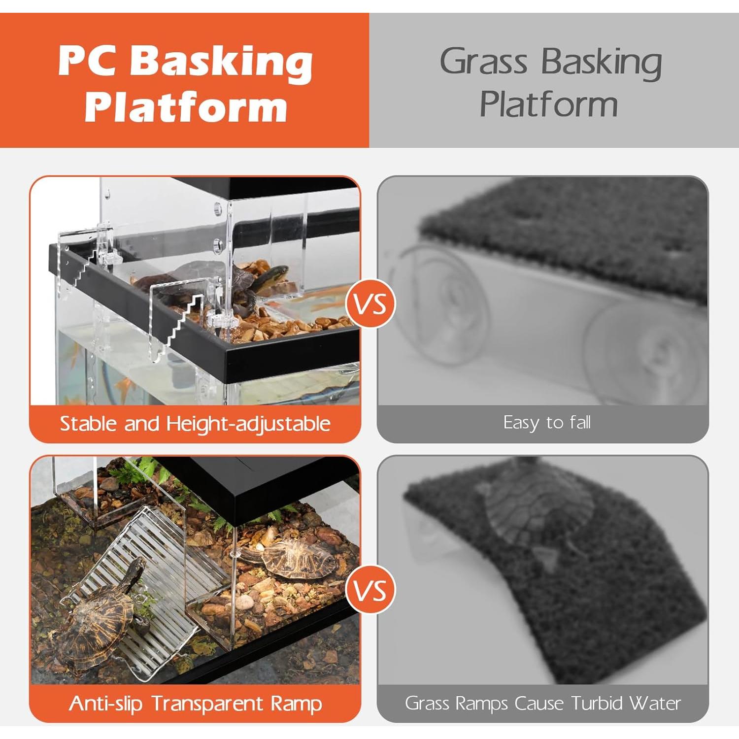 Plataforma de Sol para Tortugas AZV Mini 14x19.8cm Acuario