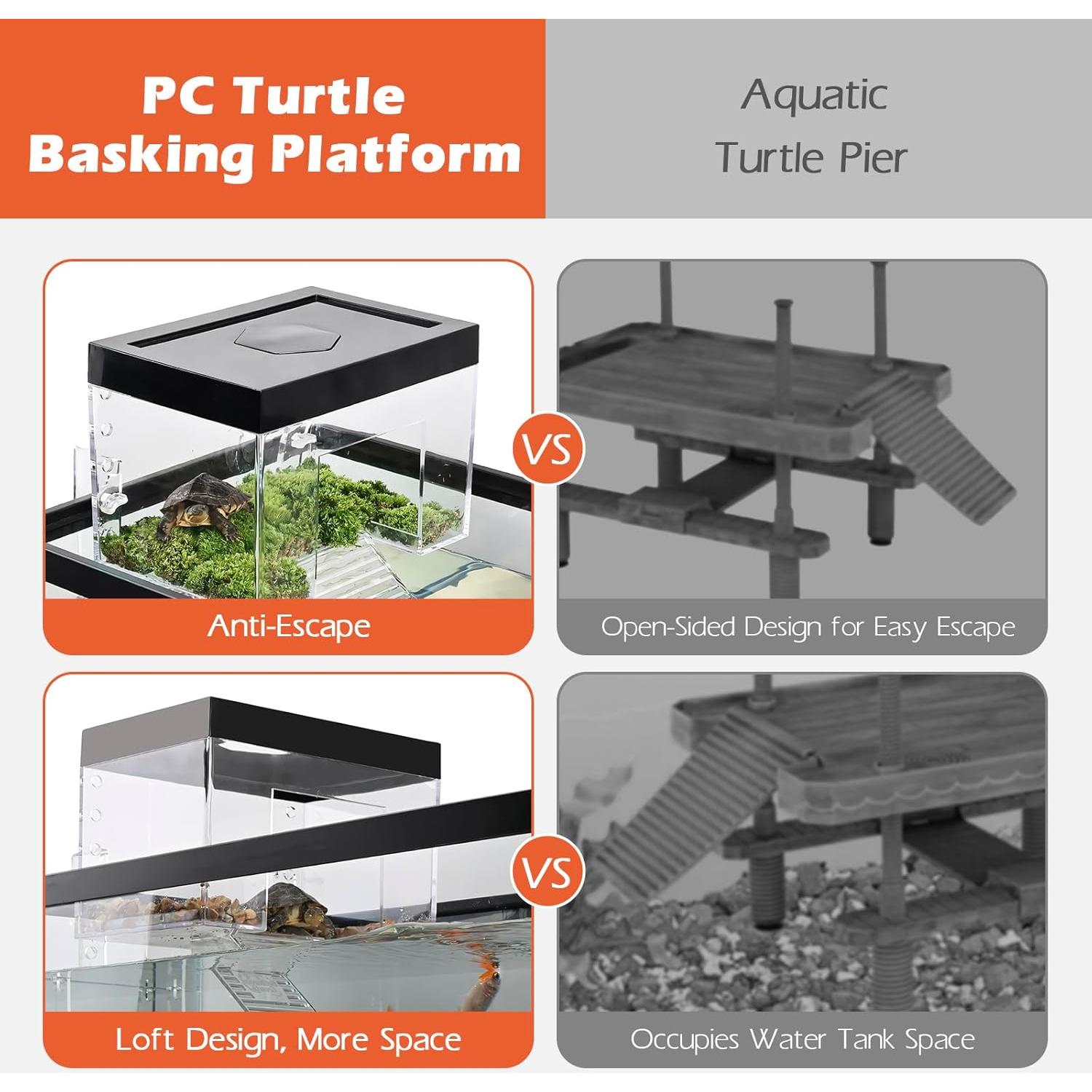 Plataforma de Sol para Tortugas AZV Mini 14x19.8cm Acuario