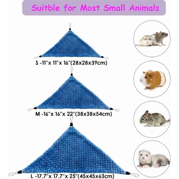 Hamaca de Esquina Colgante GOMICRAFT para Roedores Pequeños S